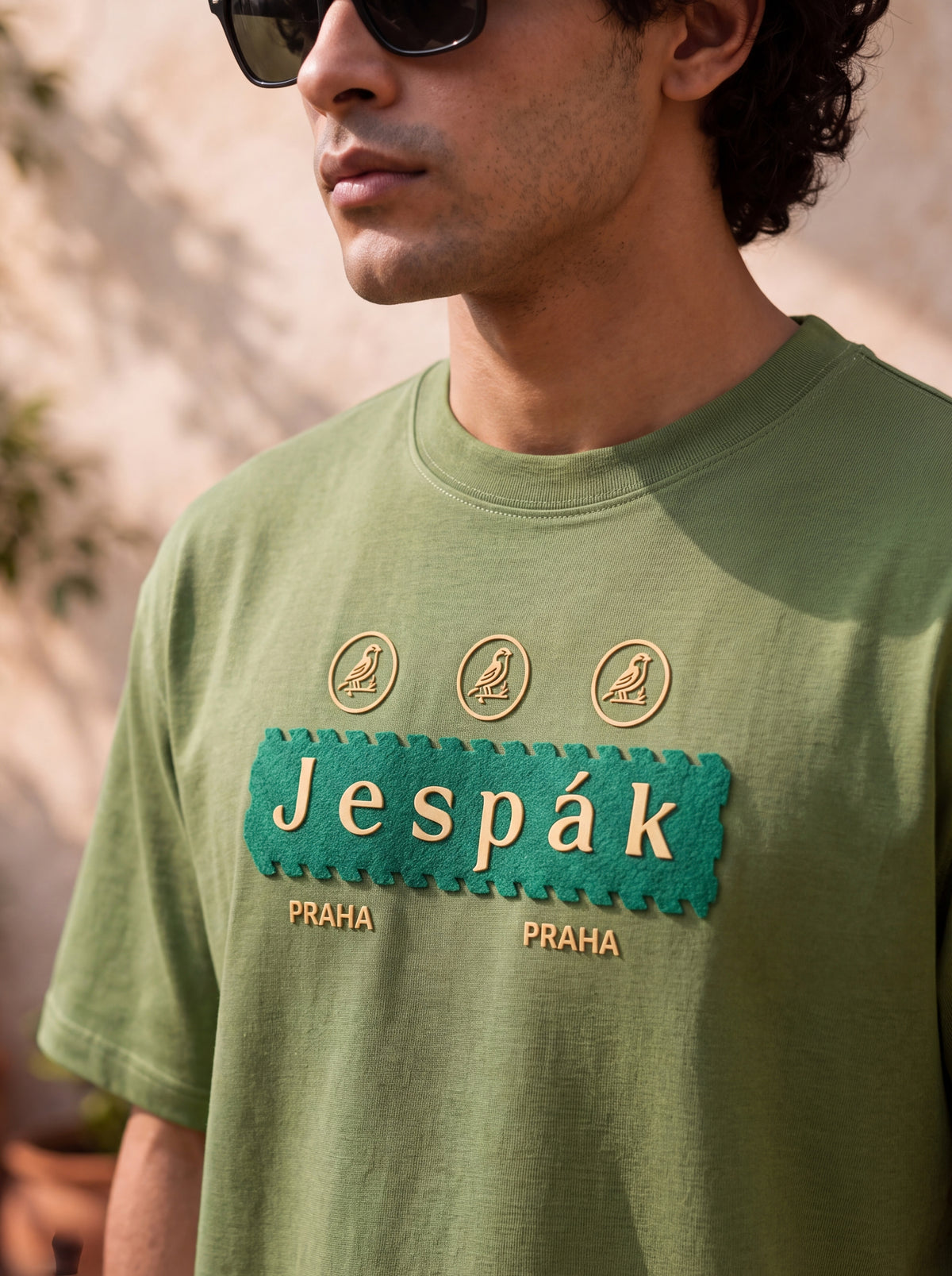 JESPAK EMBOSSED ICON STRIP PREMIUM T-SHIRT