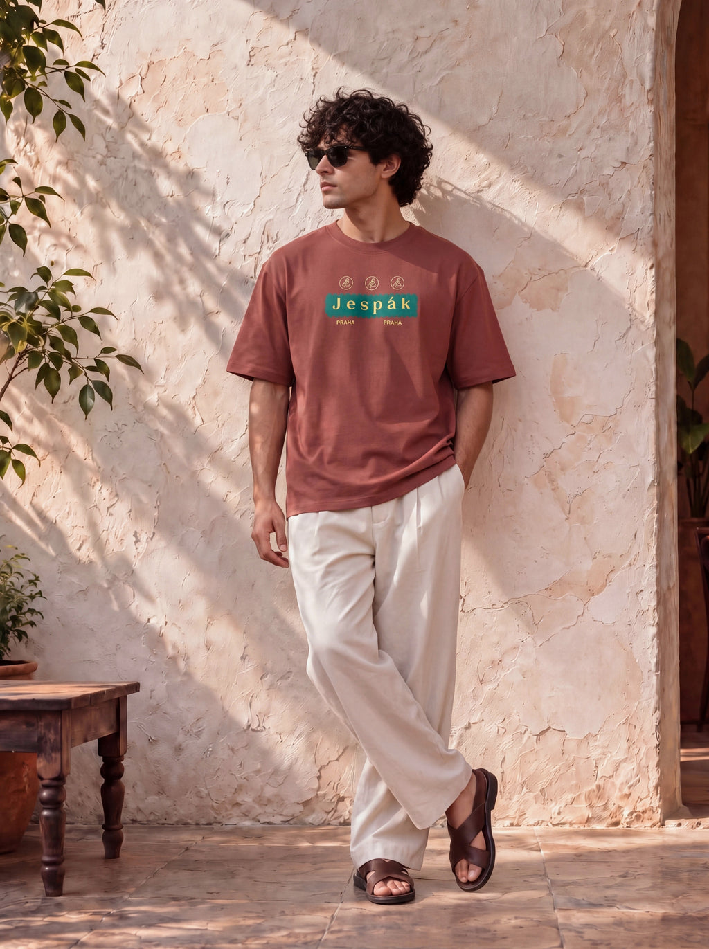 JESPAK EMBOSSED ICON STRIP PREMIUM T-SHIRT