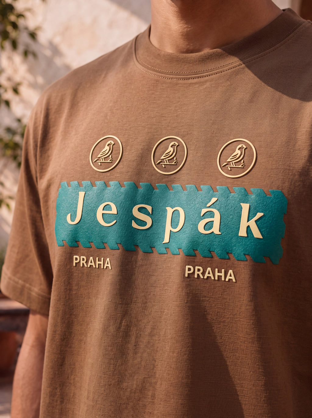 JESPAK EMBOSSED ICON STRIP PREMIUM T-SHIRT