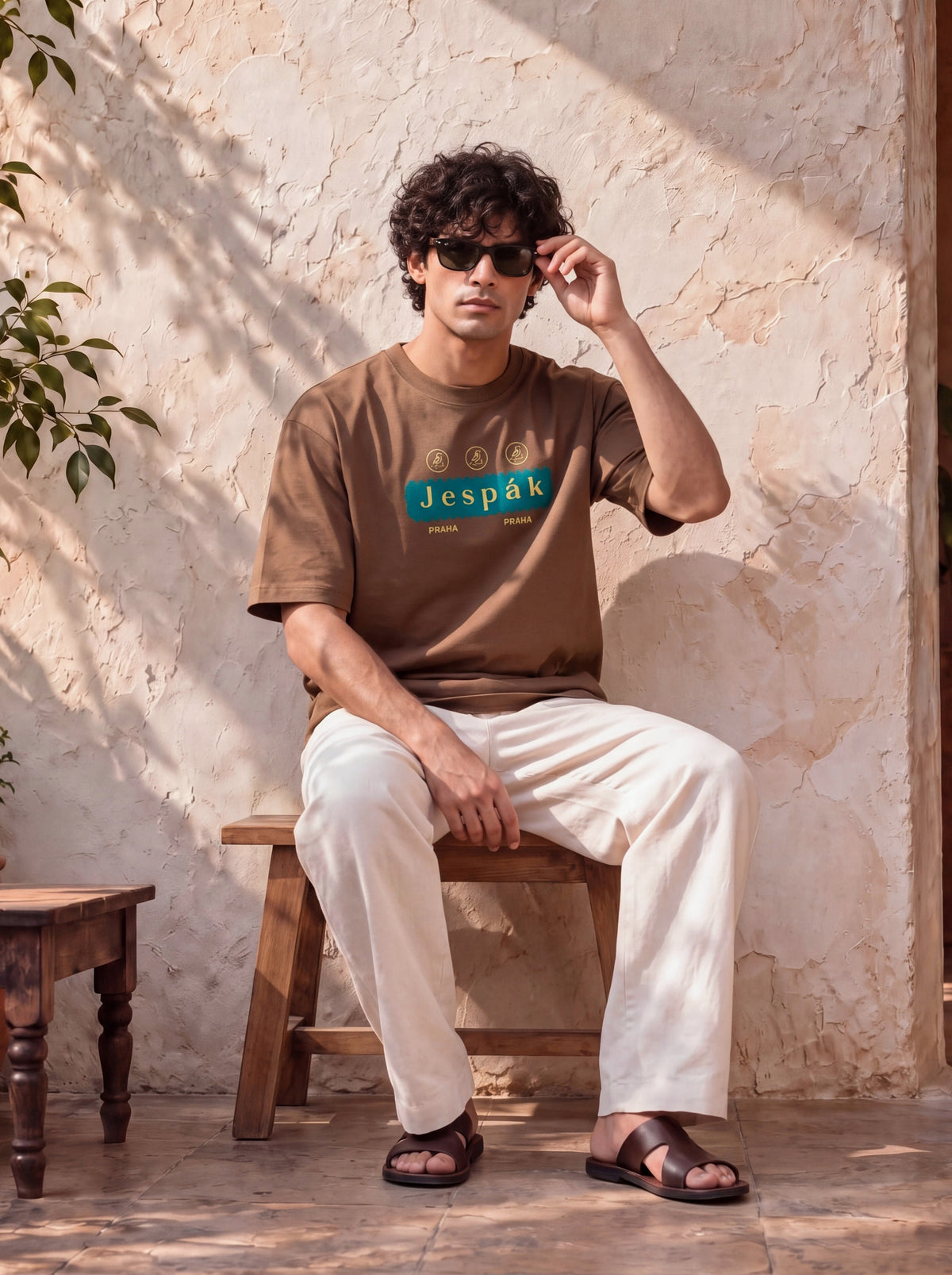 JESPAK EMBOSSED ICON STRIP PREMIUM T-SHIRT