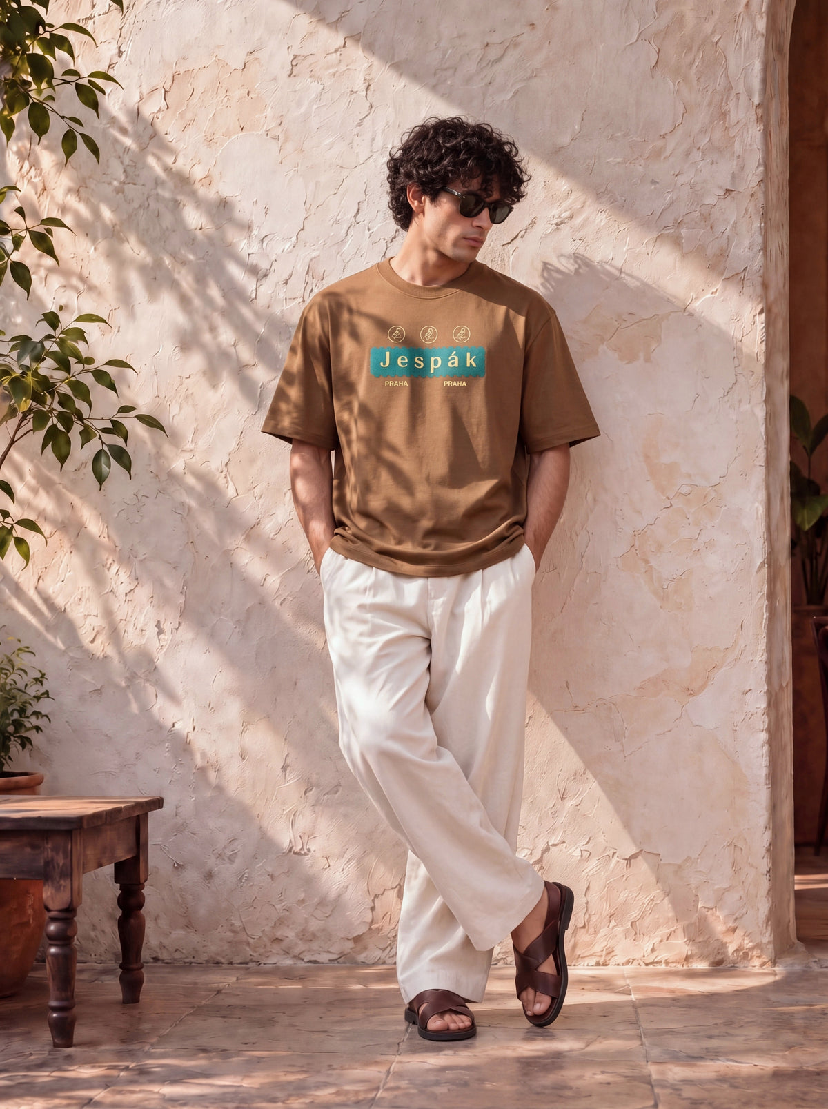 JESPAK EMBOSSED ICON STRIP PREMIUM T-SHIRT