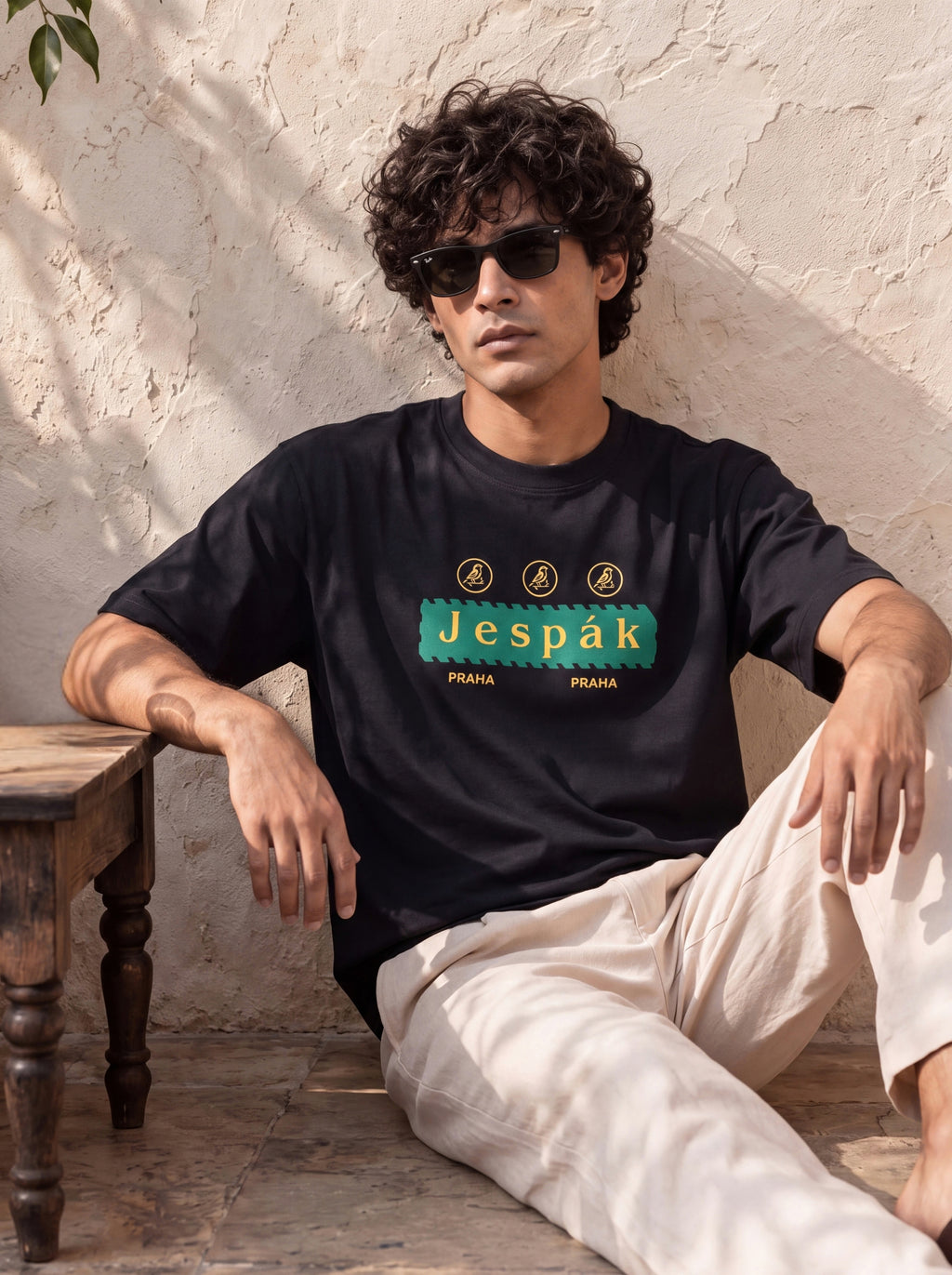 JESPAK EMBOSSED ICON STRIP PREMIUM T-SHIRT