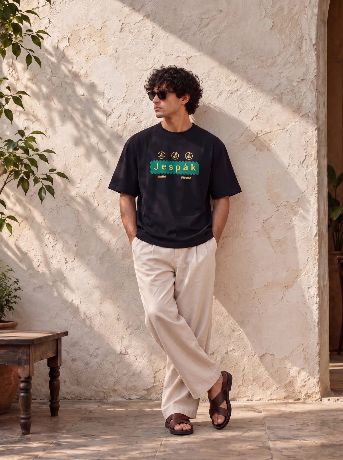 JESPAK EMBOSSED ICON STRIP PREMIUM T-SHIRT