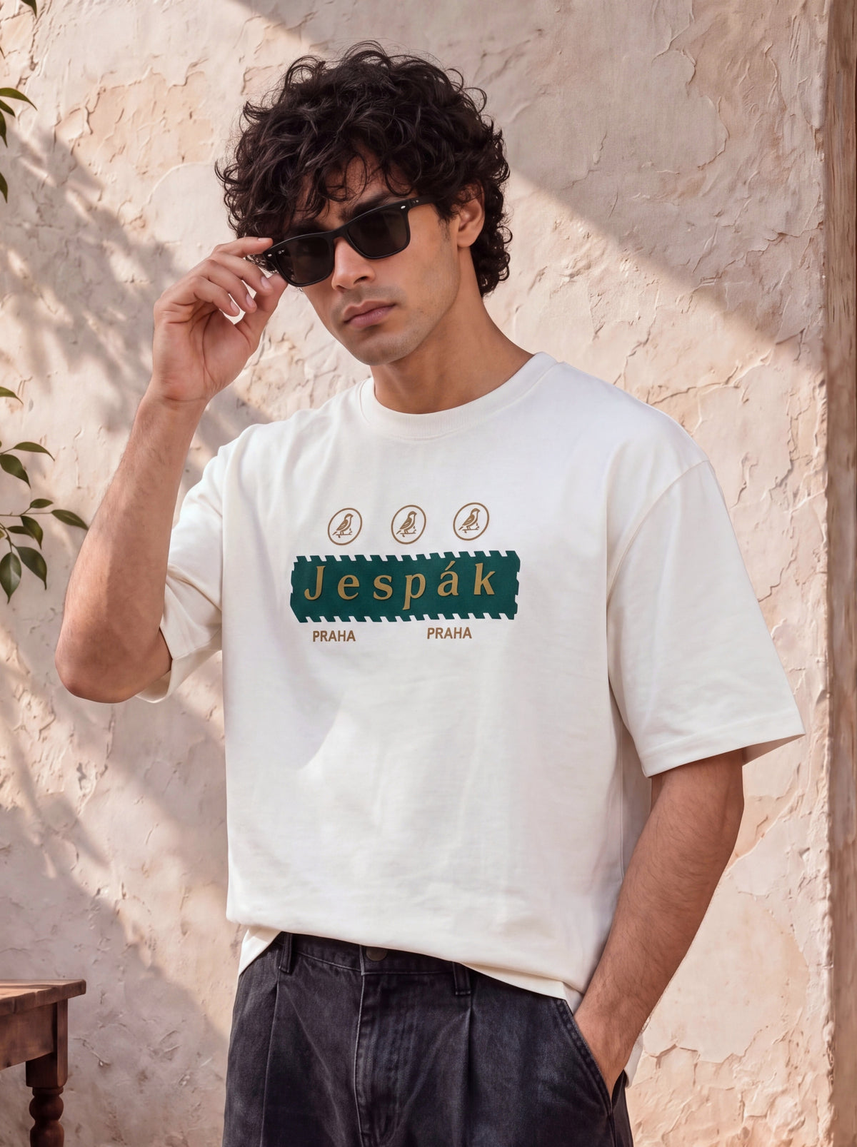 JESPAK EMBOSSED ICON STRIP PREMIUM T-SHIRT