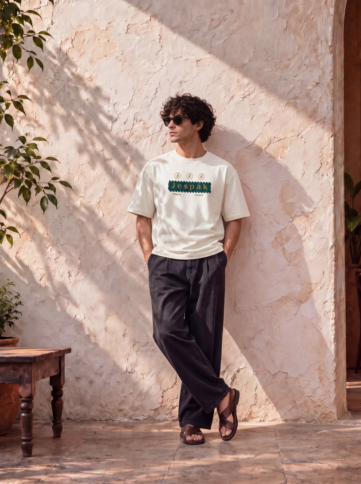 JESPAK EMBOSSED ICON STRIP PREMIUM T-SHIRT