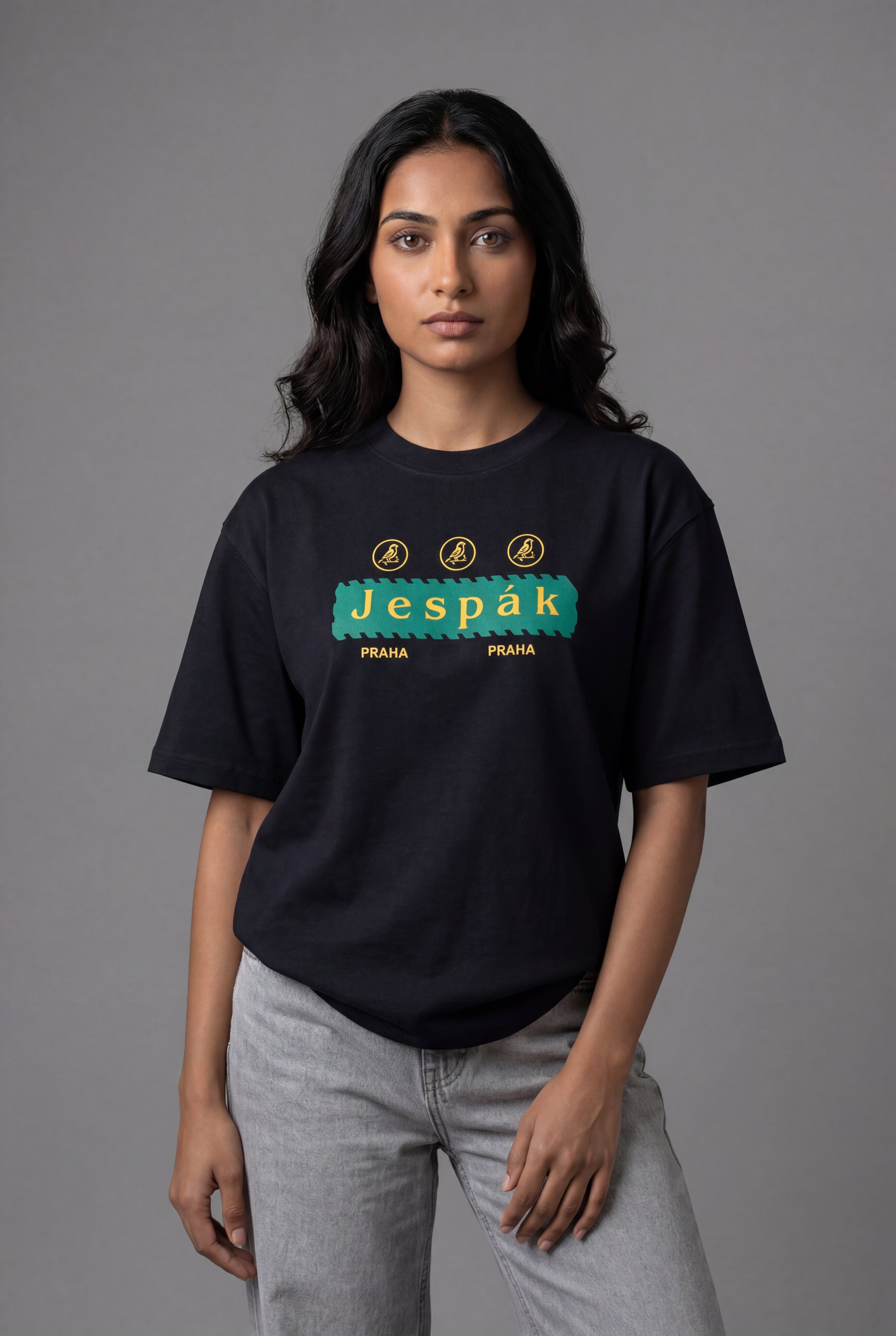 JESPAK EMBOSSED ICON STRIP PREMIUM T-SHIRT