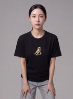 JESPÁK SIGNATURE BIRD EMBROIDERED OVERSIZED T-SHIRT
