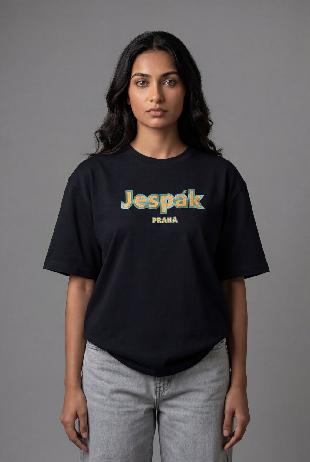 JESPÁK PRAHA EMBOSSED GRAPHIC T-SHIRT
