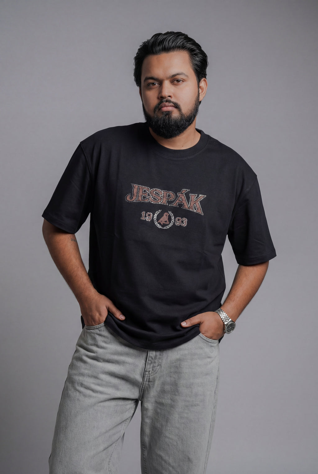 JESPAK HERITAGE DIAMOND EMBOSSED PATCH T-SHIRT
