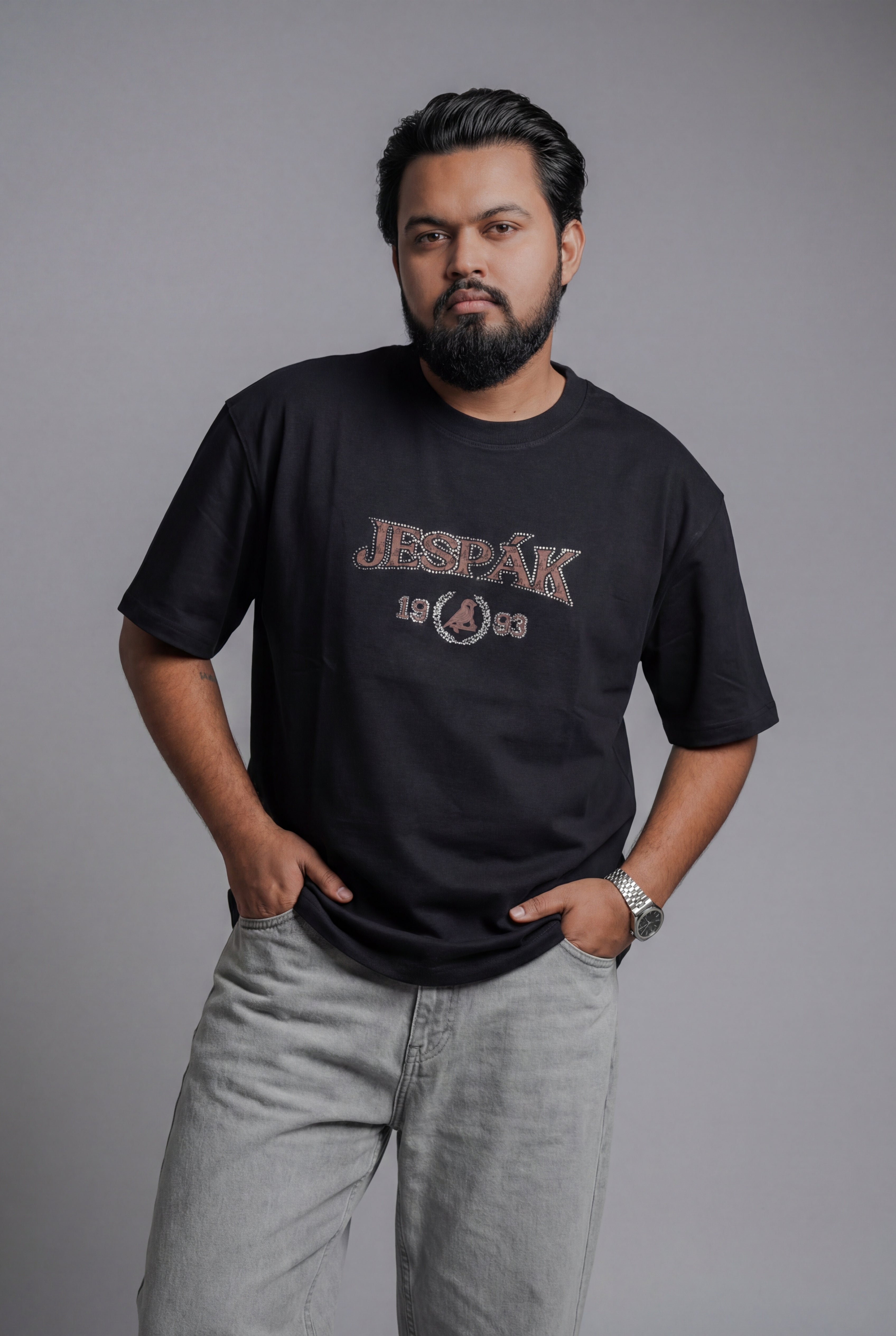 JESPAK HERITAGE DIAMOND EMBOSSED PATCH T-SHIRT