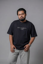 REPUBLIKÁN DIAMOND TYPOGRAPHY OVERSIZED T-SHIRT