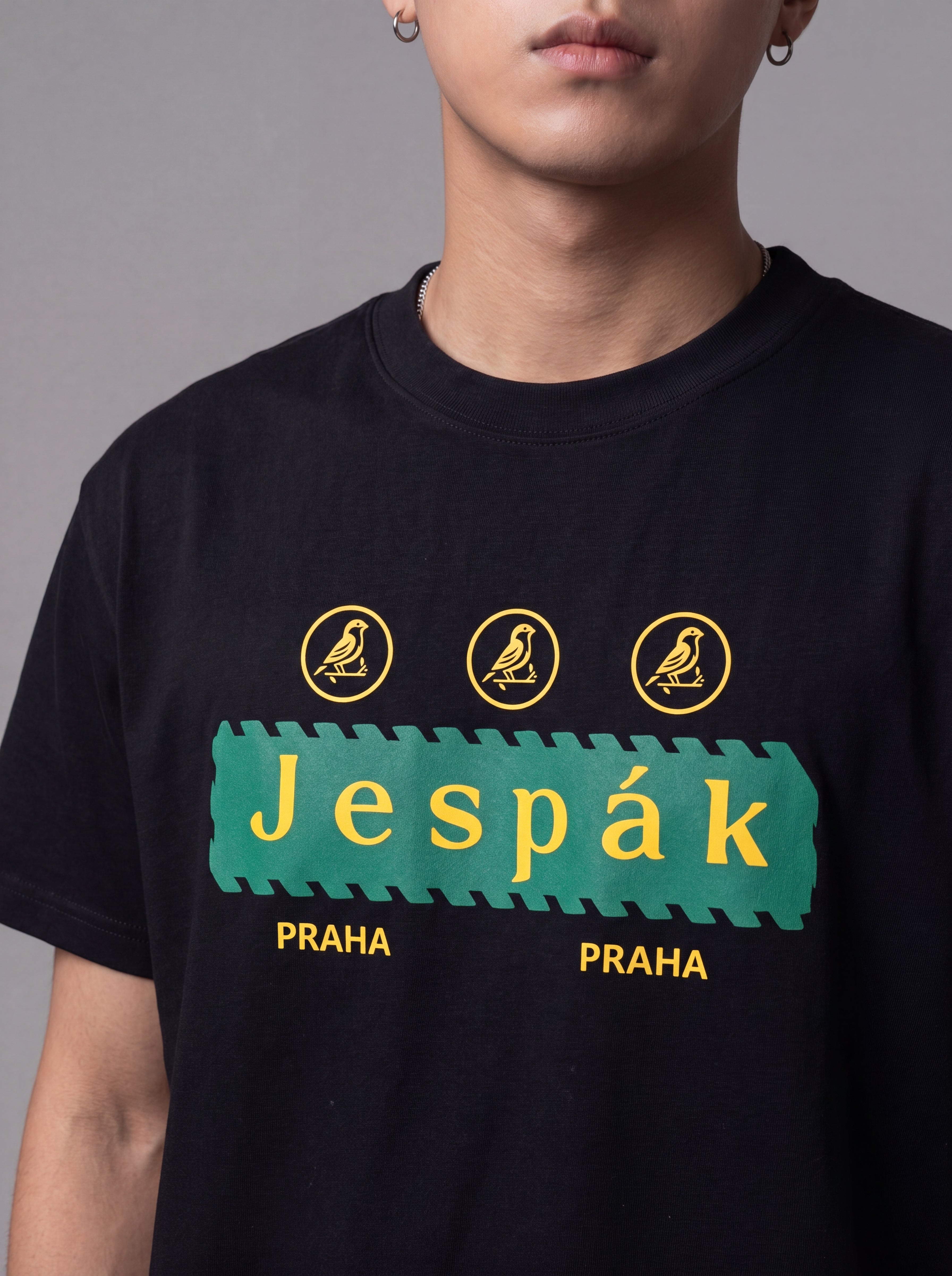 JESPAK EMBOSSED ICON STRIP PREMIUM T-SHIRT