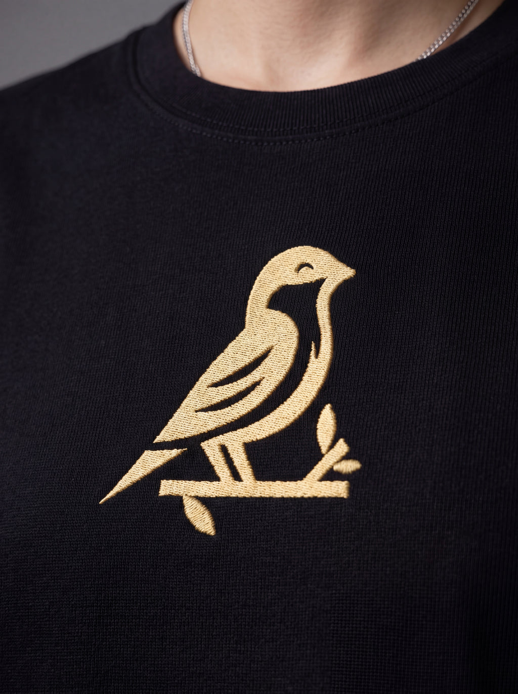 JESPÁK SIGNATURE BIRD EMBROIDERED OVERSIZED T-SHIRT
