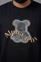 ALPHA CHI EMBOSSED TEDDY DESIGN T-SHIRT