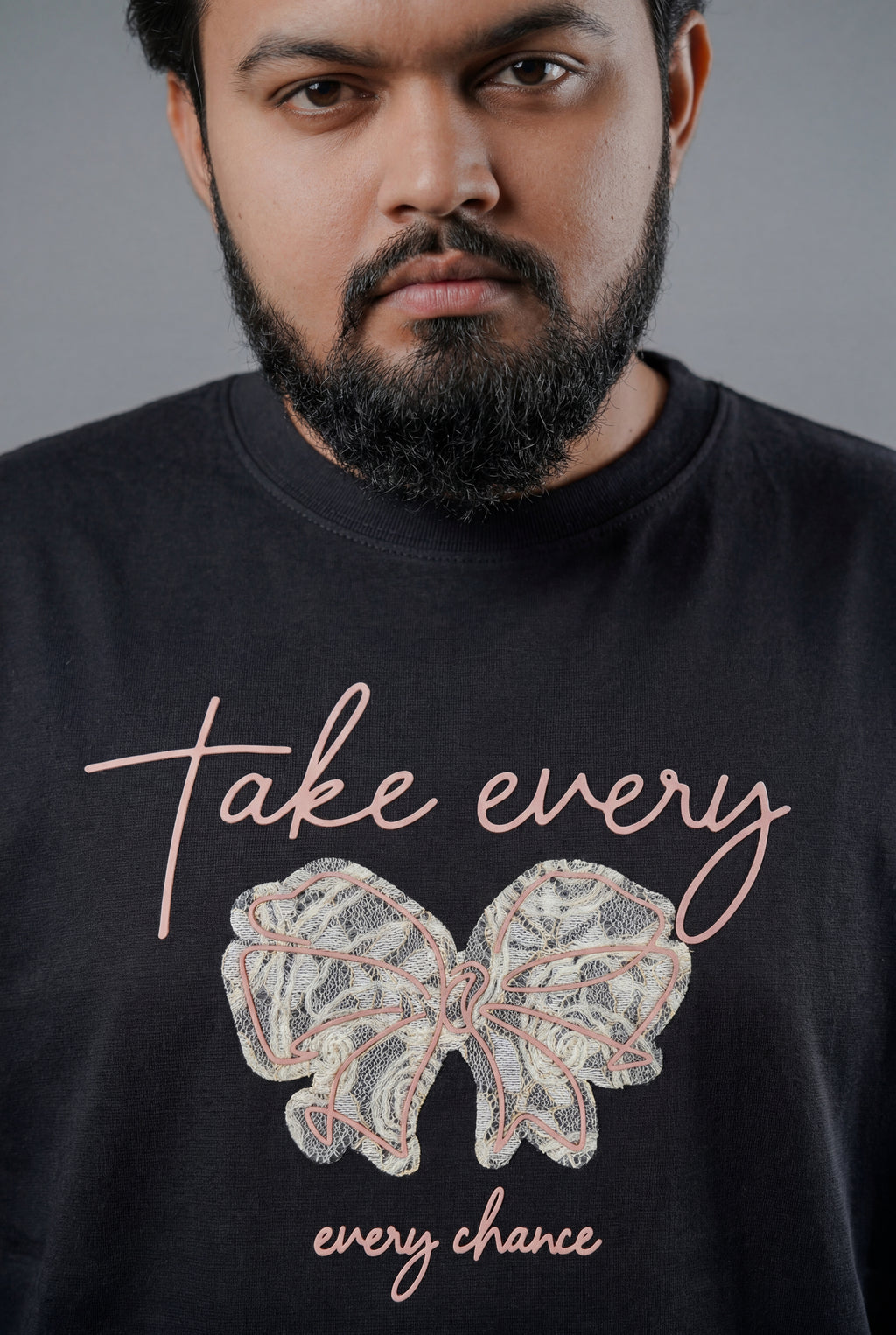 TAKE EVERY CHANCE BUTTERFLY DESIGN T-SHIRT