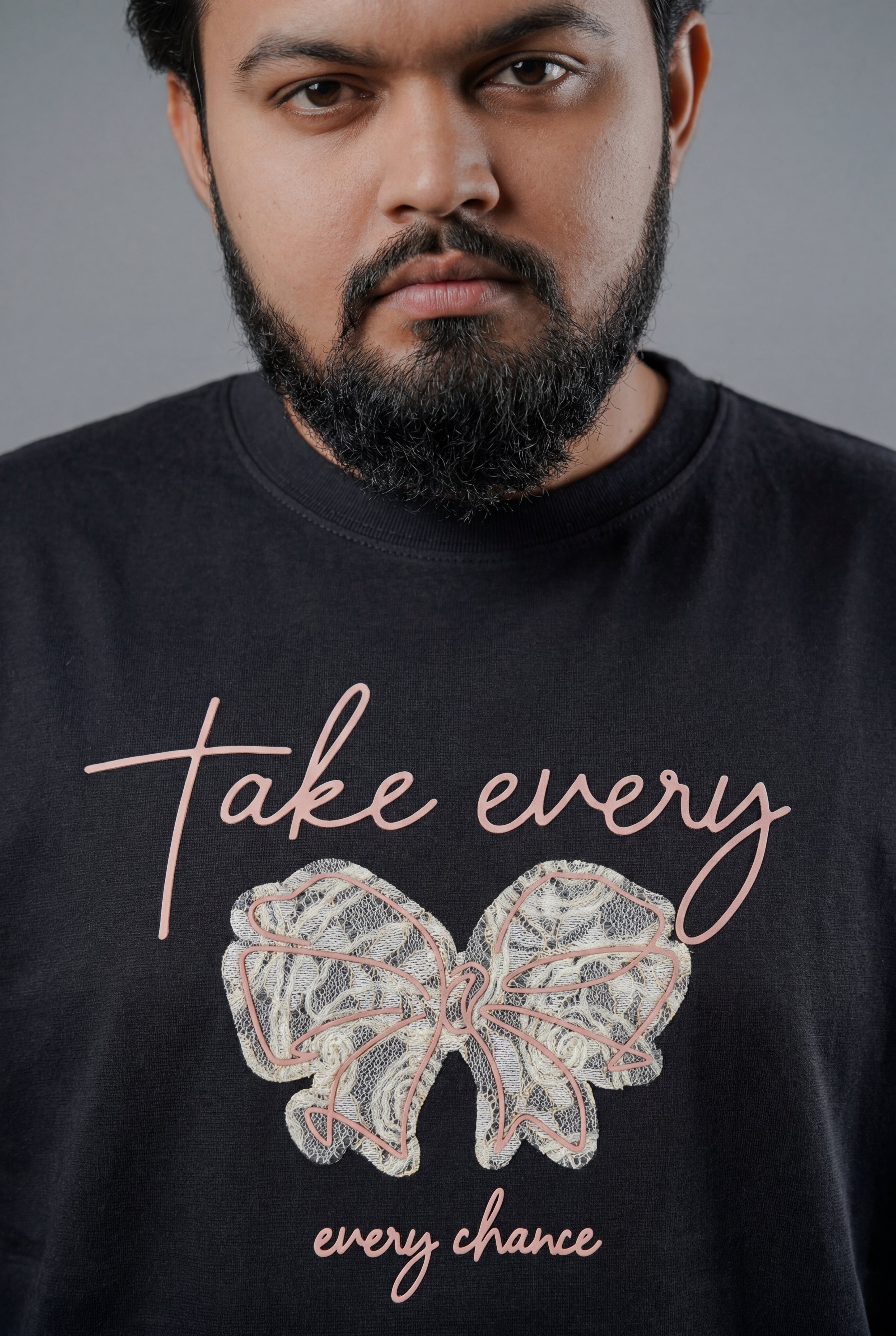 TAKE EVERY CHANCE BUTTERFLY DESIGN T-SHIRT