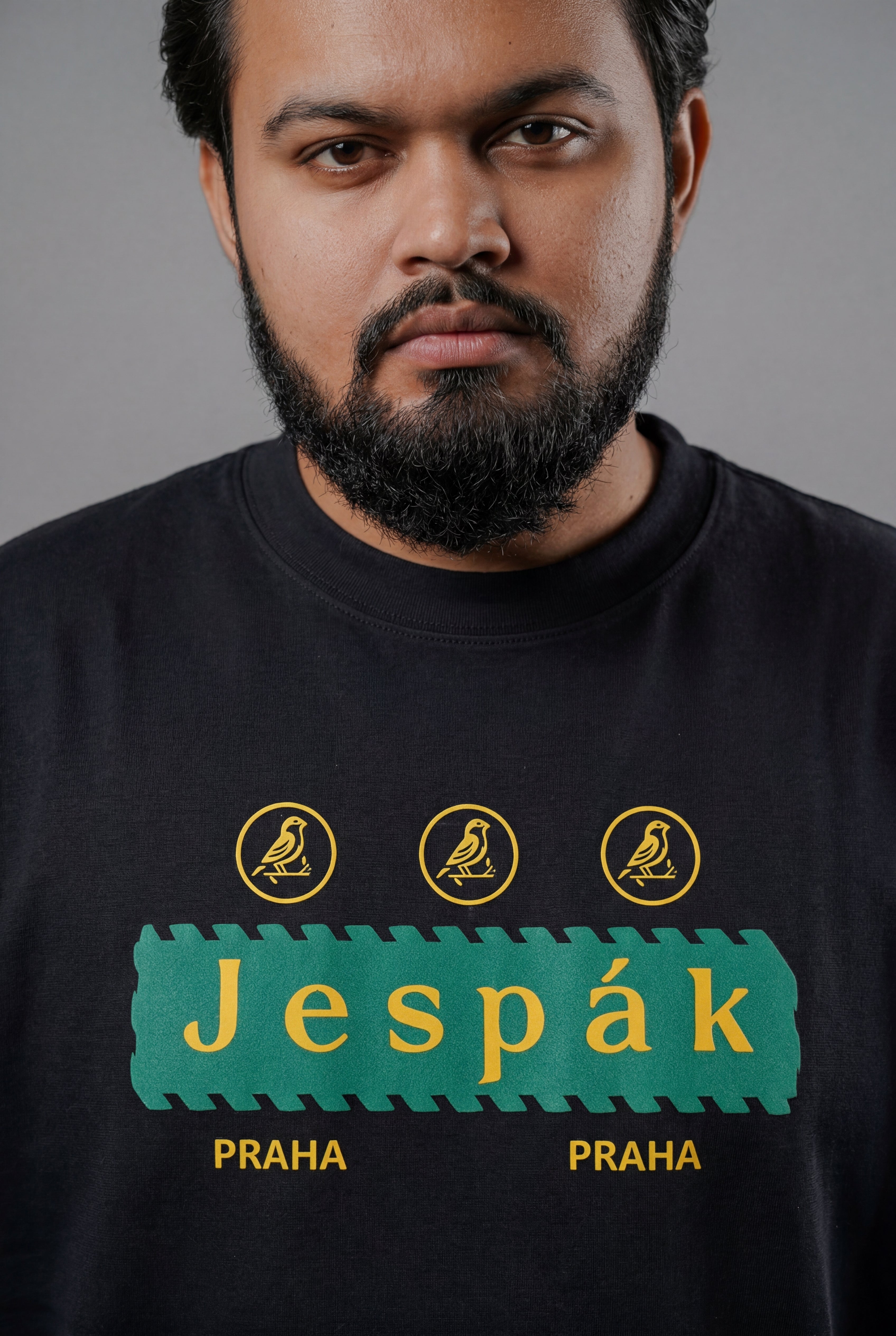 JESPAK EMBOSSED ICON STRIP PREMIUM T-SHIRT