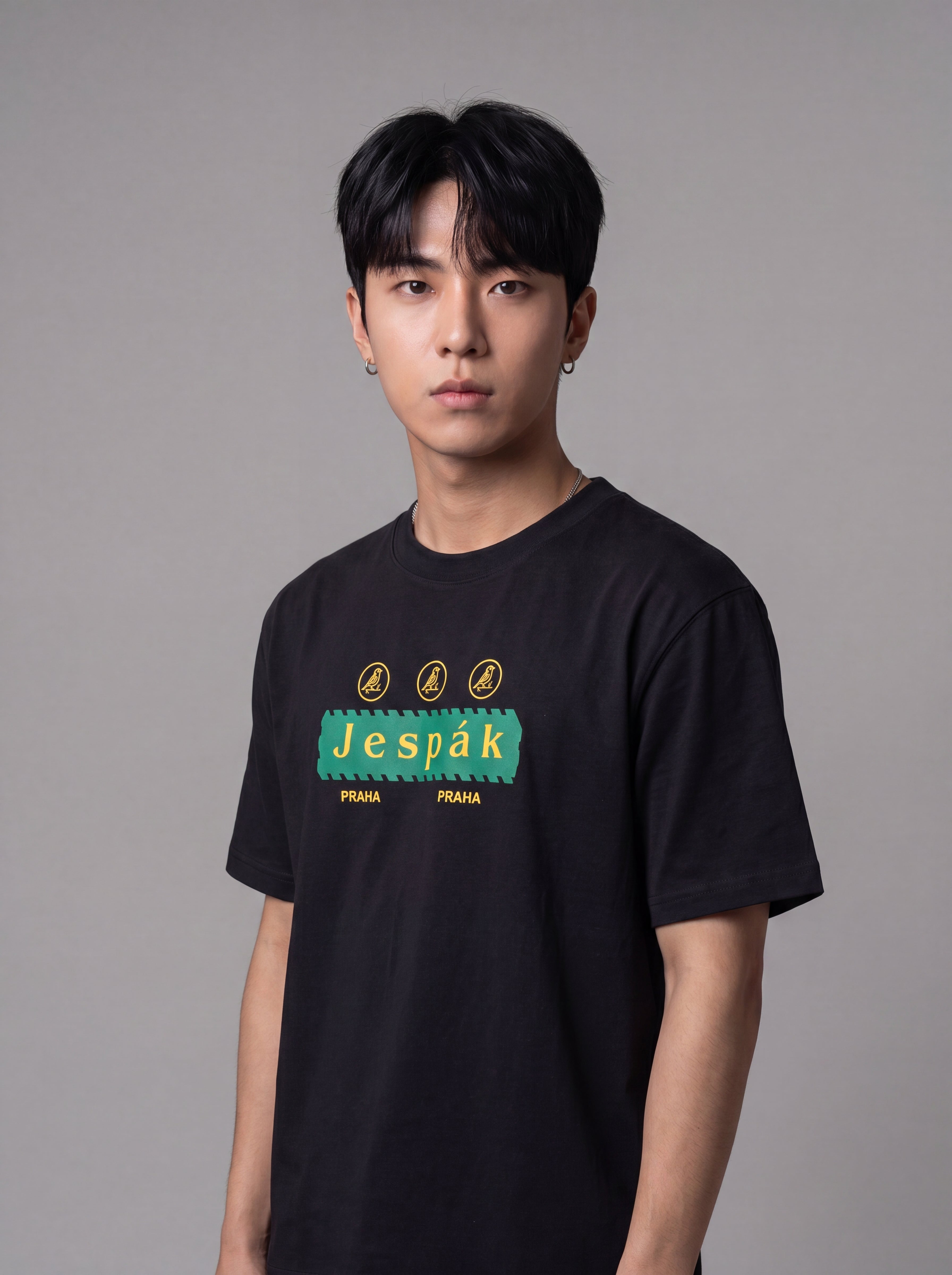 JESPAK EMBOSSED ICON STRIP PREMIUM T-SHIRT