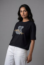 ALPHA CHI EMBOSSED TEDDY DESIGN T-SHIRT