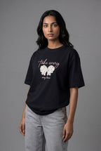 TAKE EVERY CHANCE BUTTERFLY DESIGN T-SHIRT