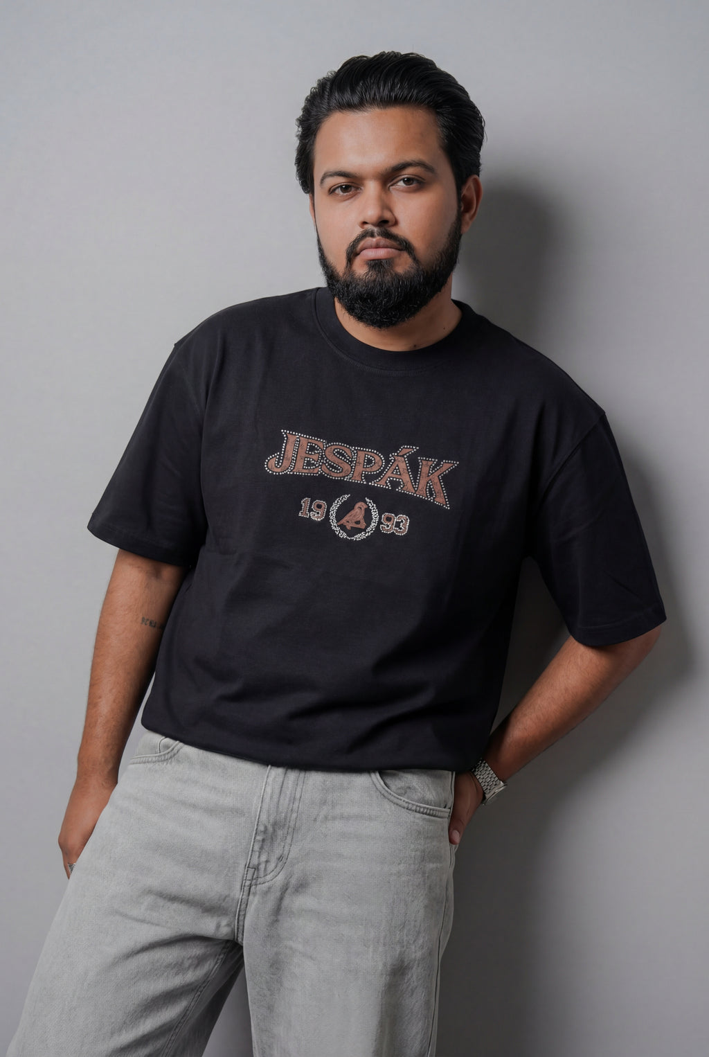 JESPAK HERITAGE DIAMOND EMBOSSED PATCH T-SHIRT