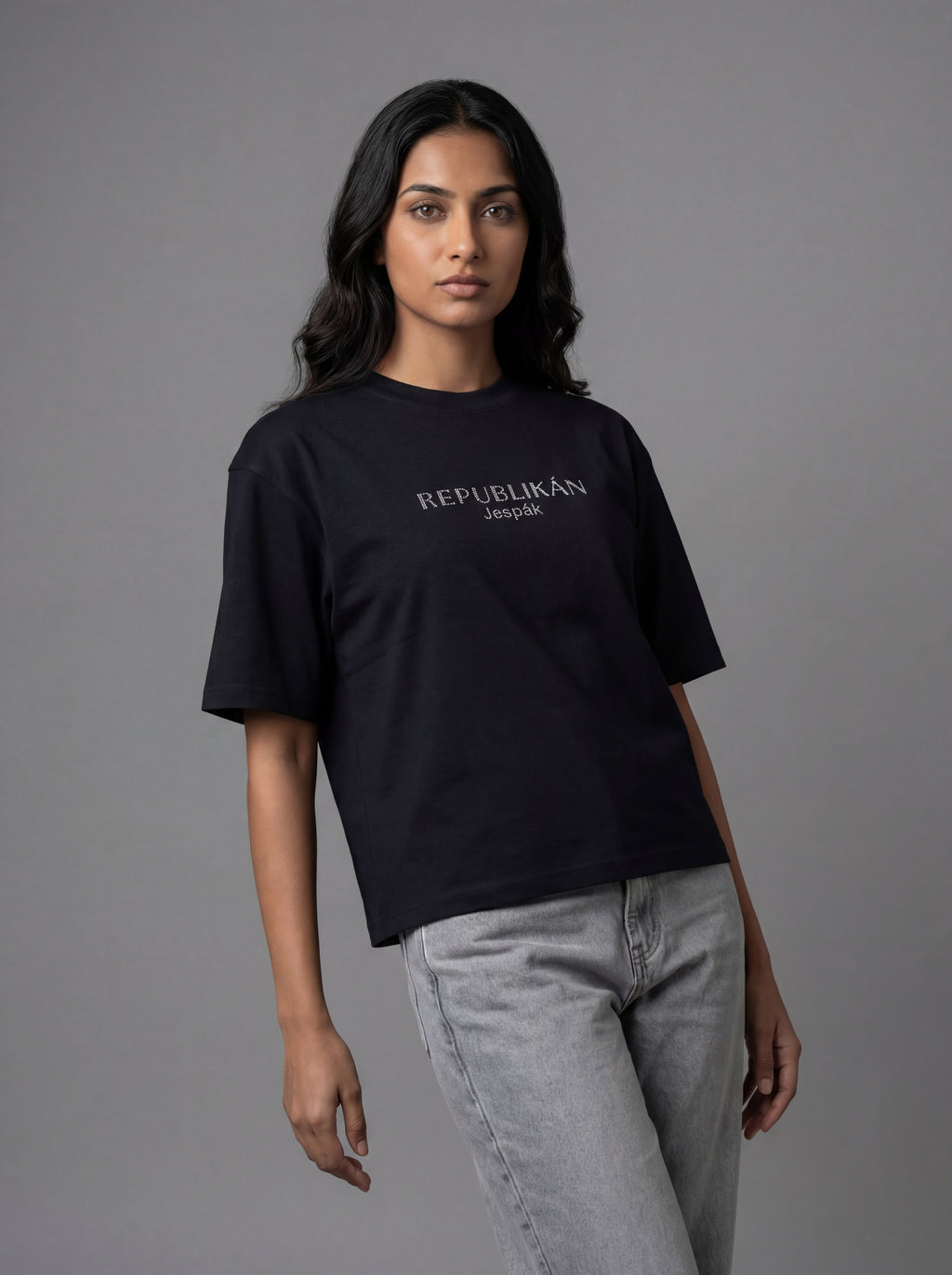 REPUBLIKÁN DIAMOND TYPOGRAPHY OVERSIZED T-SHIRT