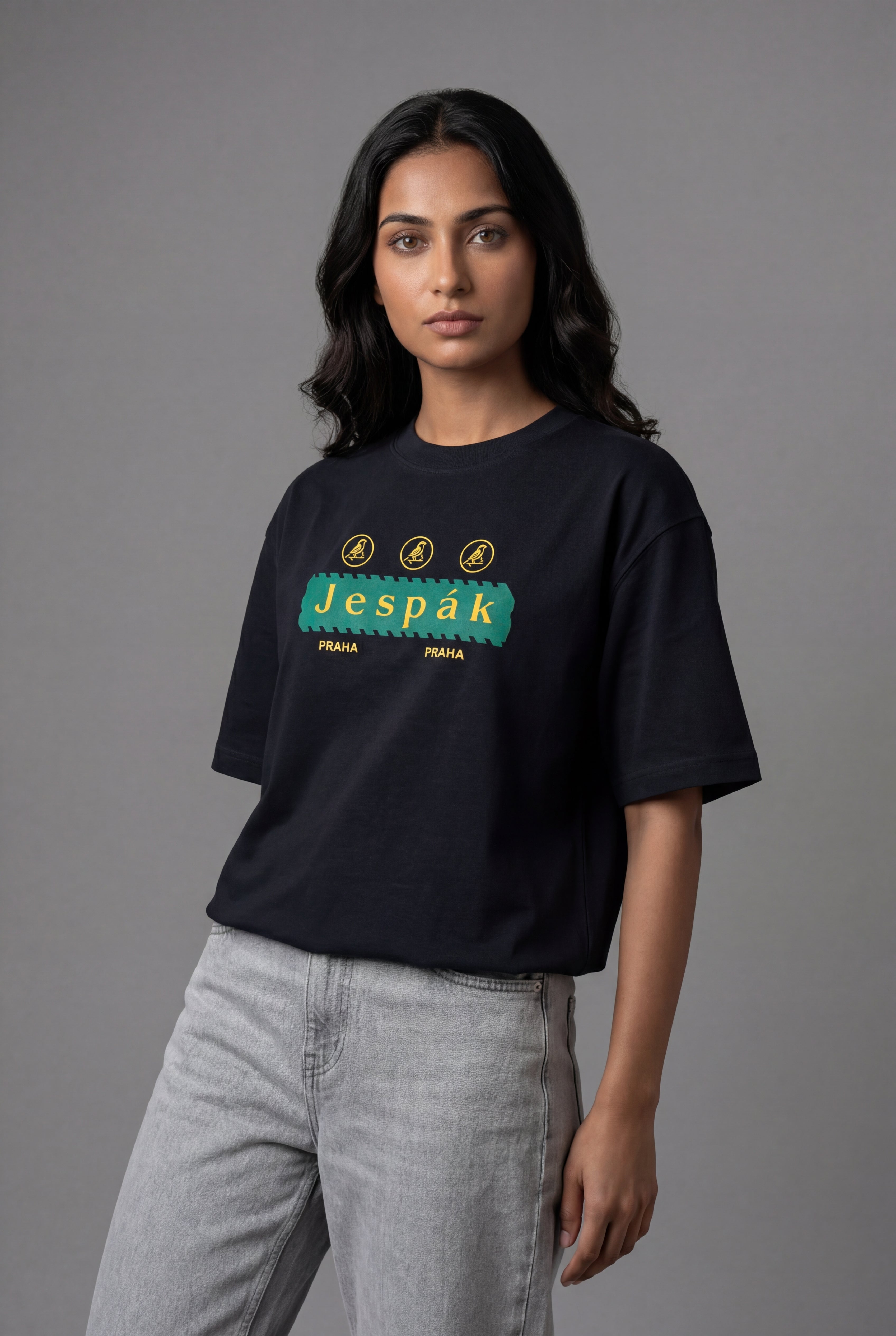 JESPAK EMBOSSED ICON STRIP PREMIUM T-SHIRT