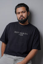 REPUBLIKÁN DIAMOND TYPOGRAPHY OVERSIZED T-SHIRT