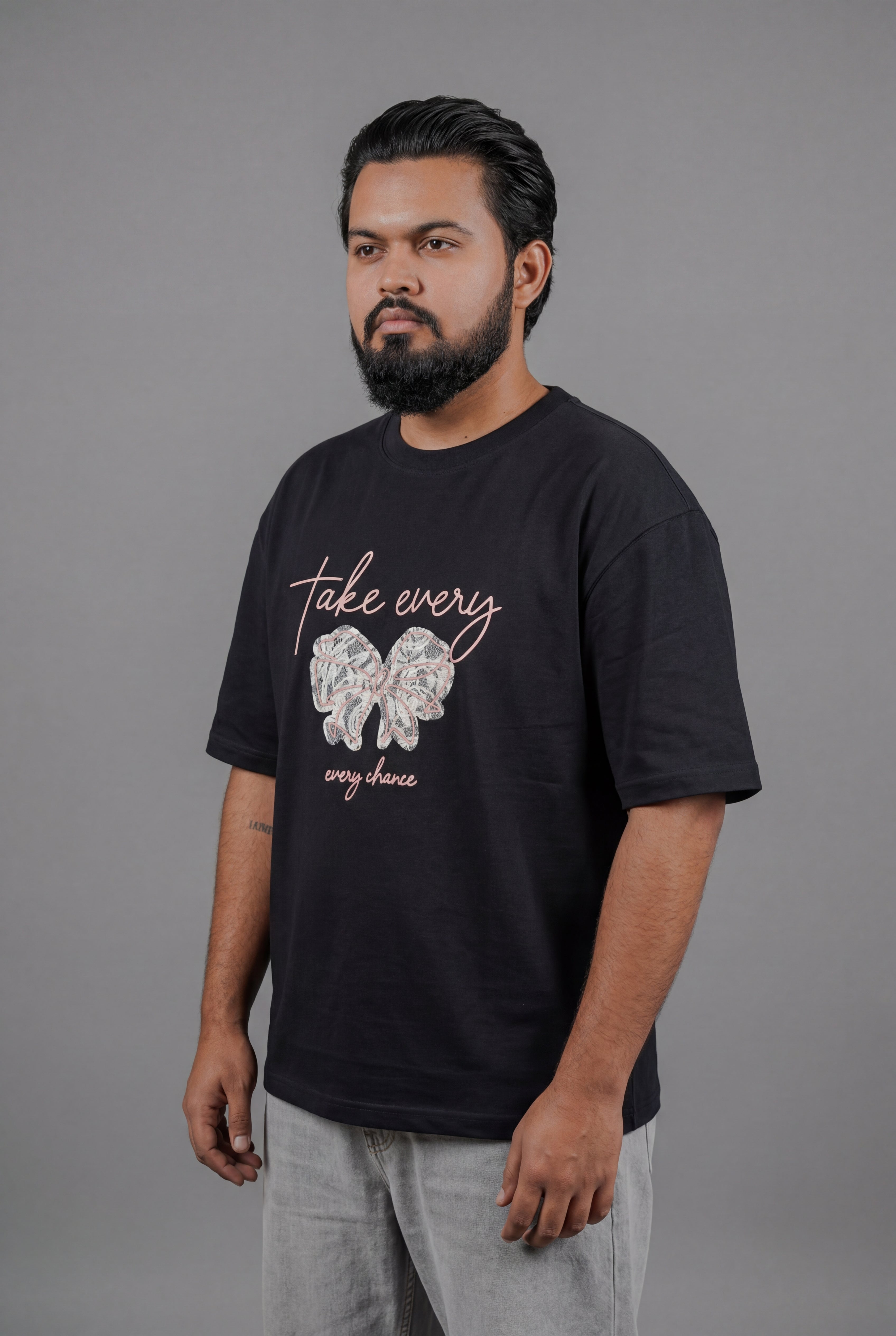 TAKE EVERY CHANCE BUTTERFLY DESIGN T-SHIRT