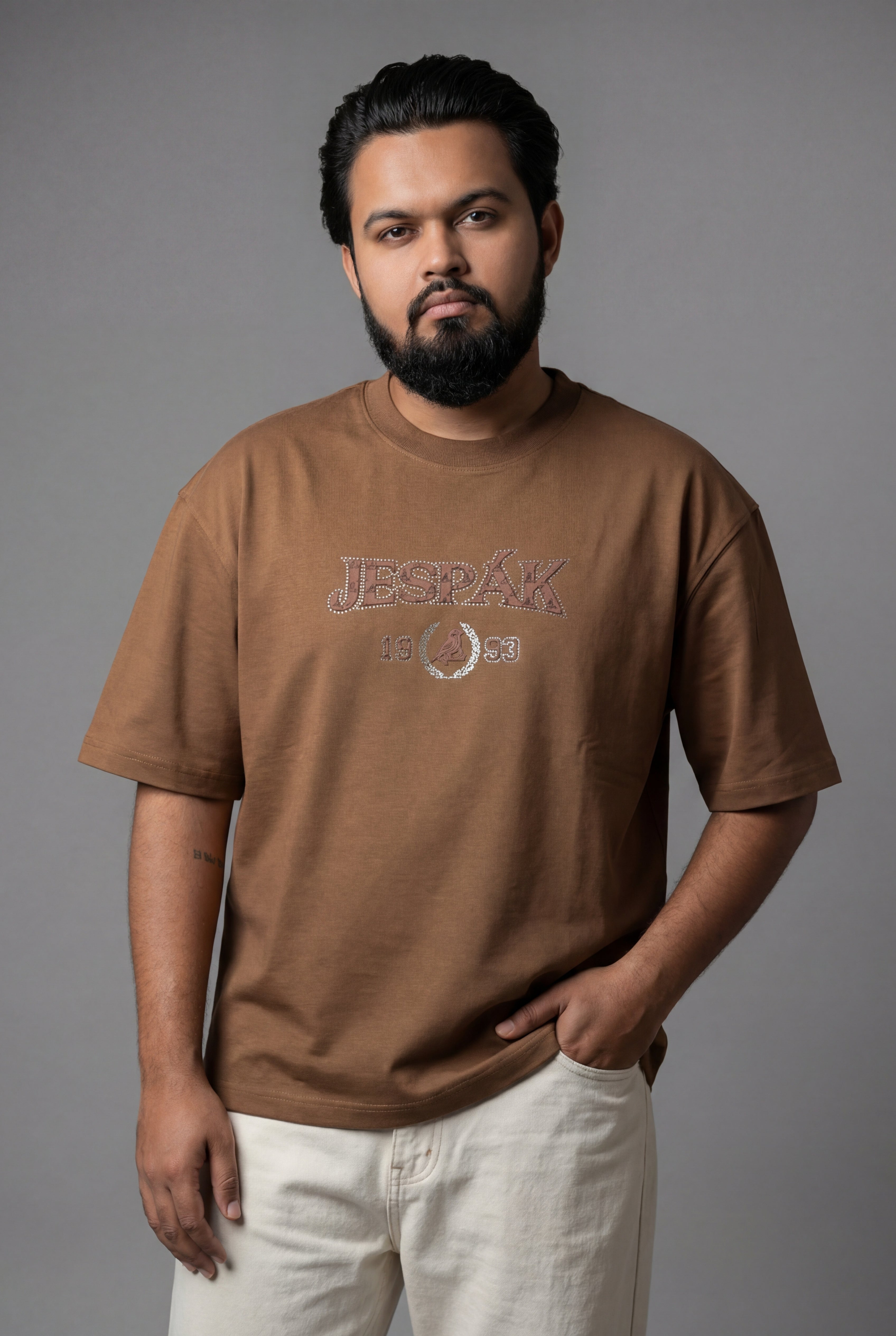 JESPAK HERITAGE DIAMOND EMBOSSED PATCH T-SHIRT