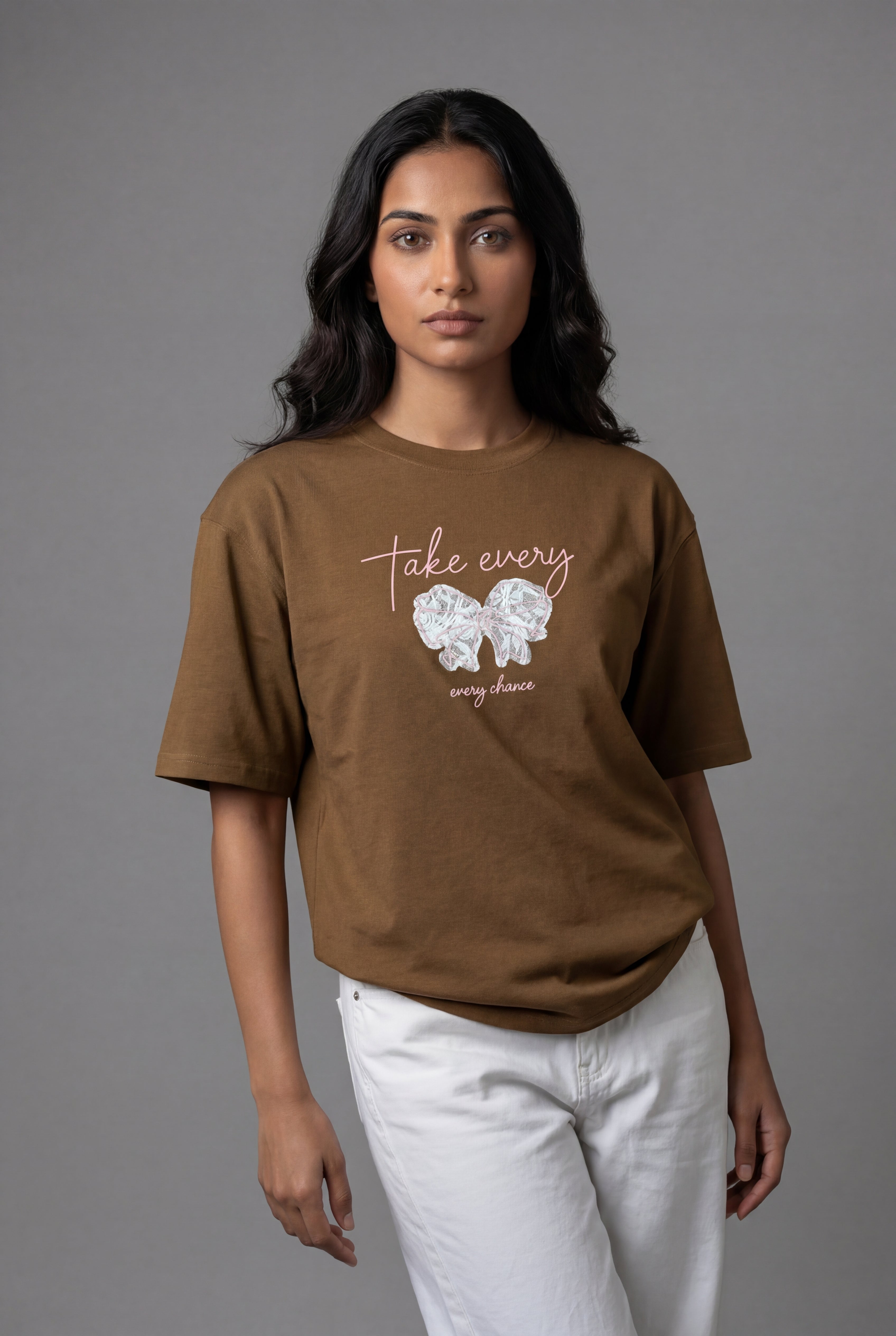 TAKE EVERY CHANCE BUTTERFLY DESIGN T-SHIRT