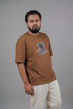 ALPHA CHI EMBOSSED TEDDY DESIGN T-SHIRT