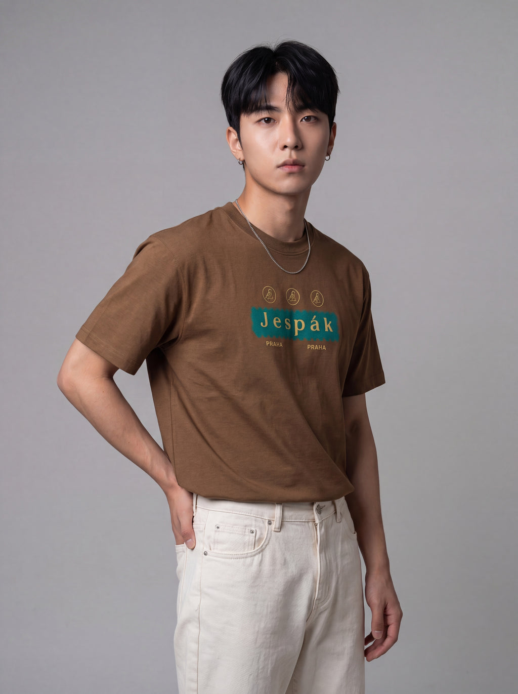 JESPAK EMBOSSED ICON STRIP PREMIUM T-SHIRT