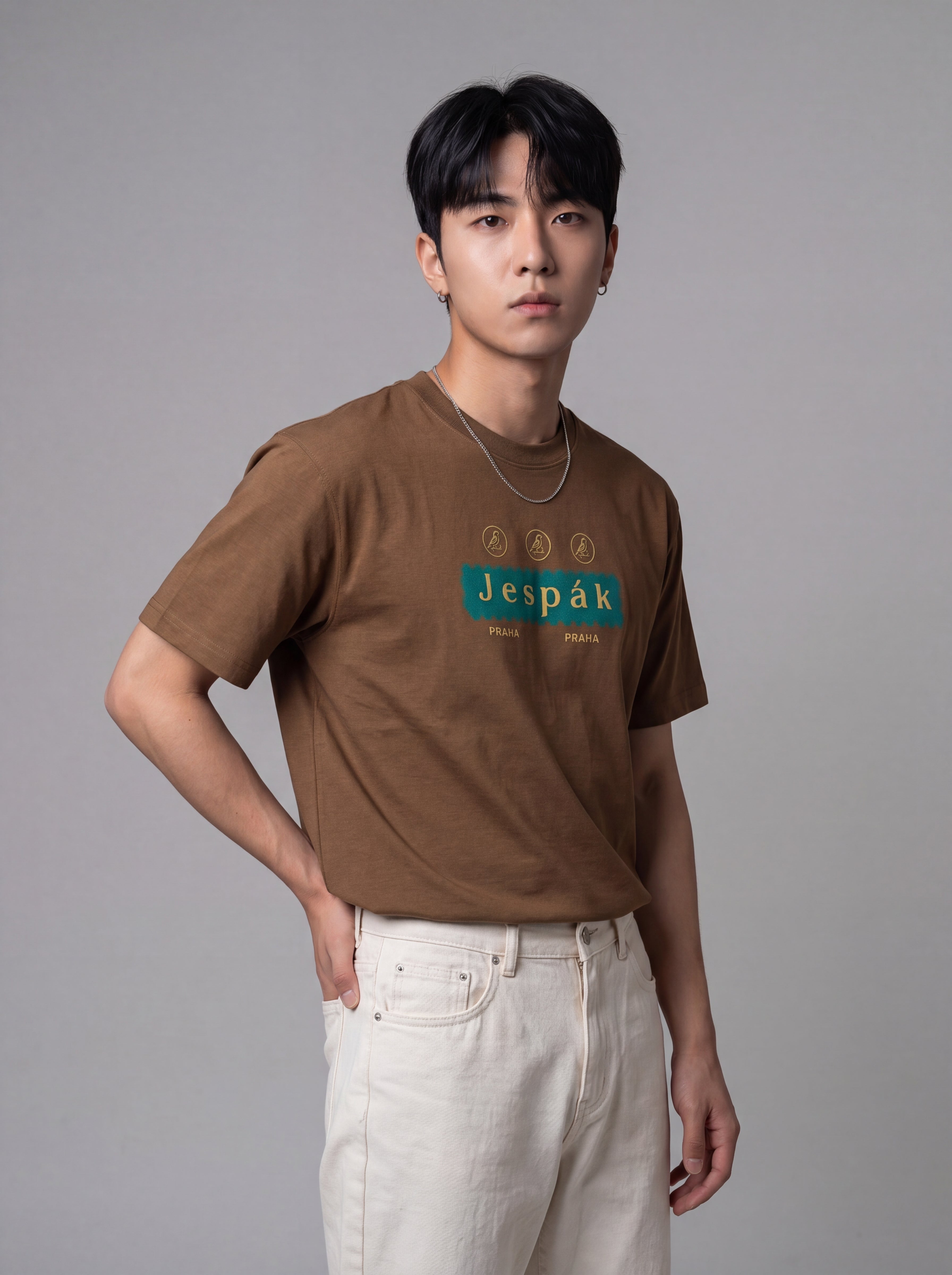 JESPAK EMBOSSED ICON STRIP PREMIUM T-SHIRT