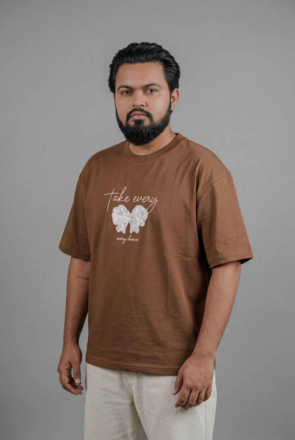 TAKE EVERY CHANCE BUTTERFLY DESIGN T-SHIRT