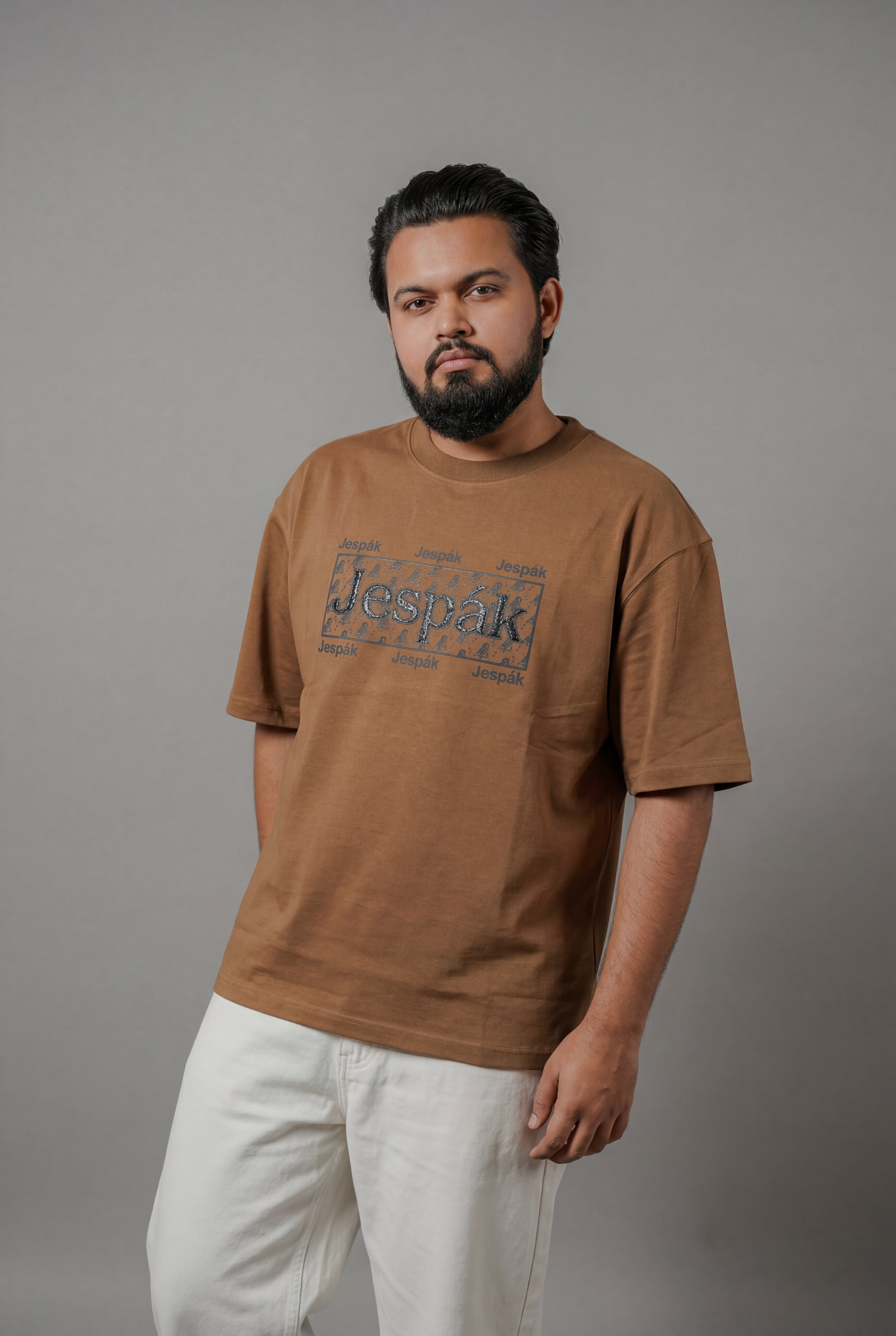 JESPAK MONOGRAM PATCH SILICONE DETAIL PREMIUM T-SHIRT