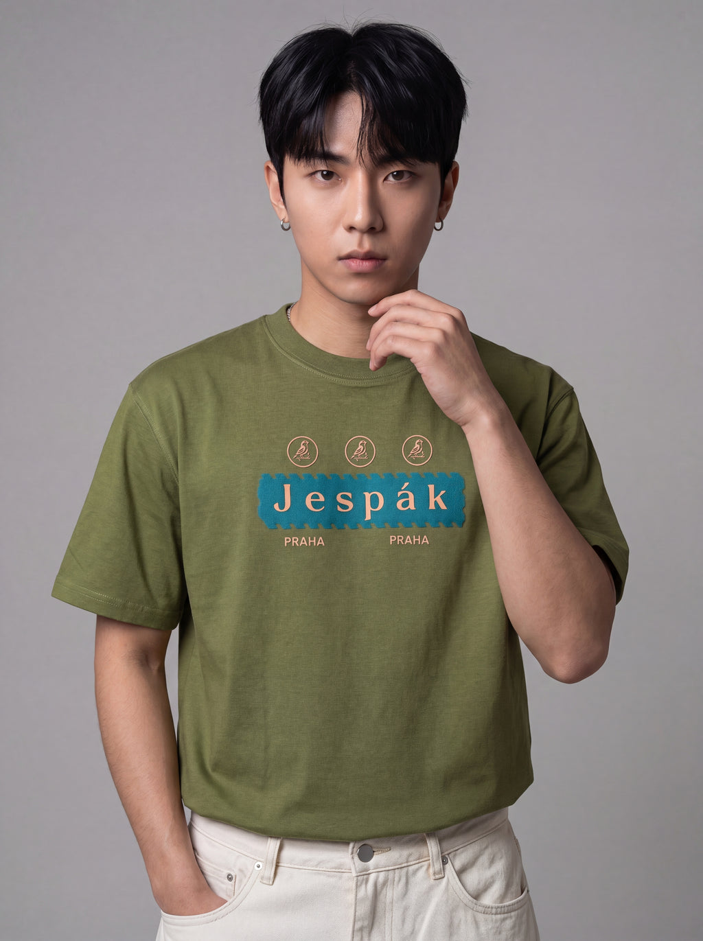JESPAK EMBOSSED ICON STRIP PREMIUM T-SHIRT