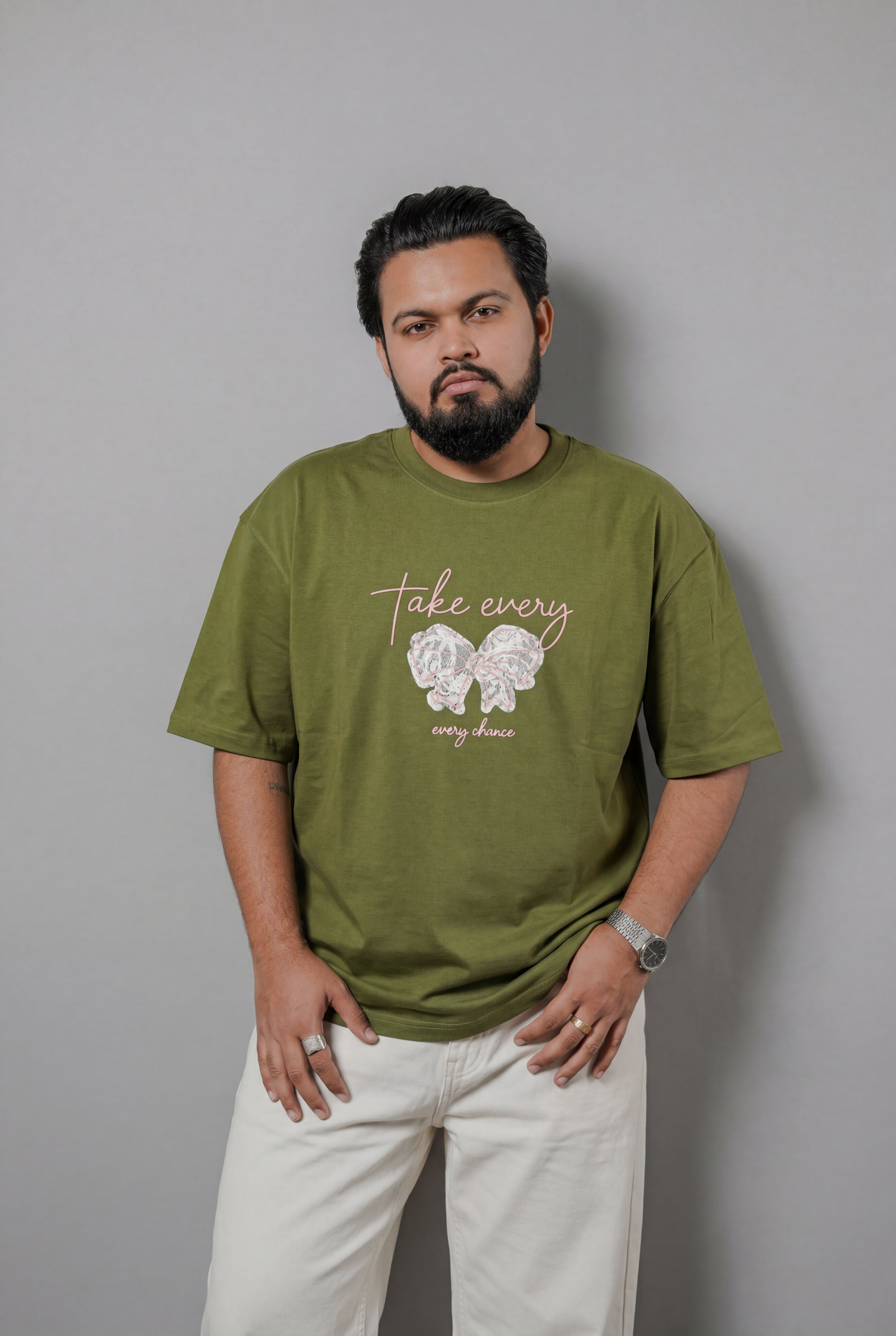 TAKE EVERY CHANCE BUTTERFLY DESIGN T-SHIRT