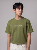 REPUBLIKÁN DIAMOND TYPOGRAPHY OVERSIZED T-SHIRT