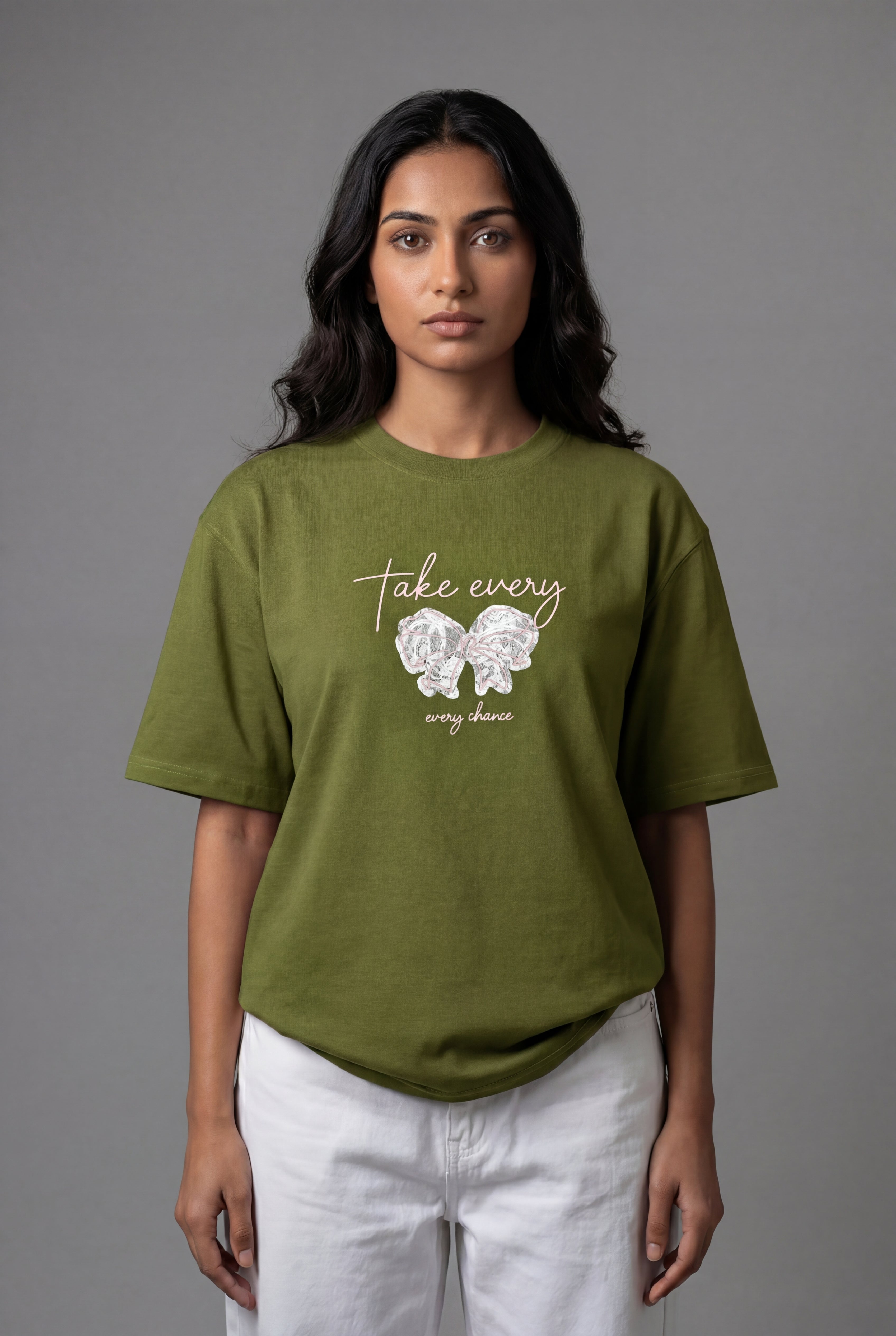 TAKE EVERY CHANCE BUTTERFLY DESIGN T-SHIRT