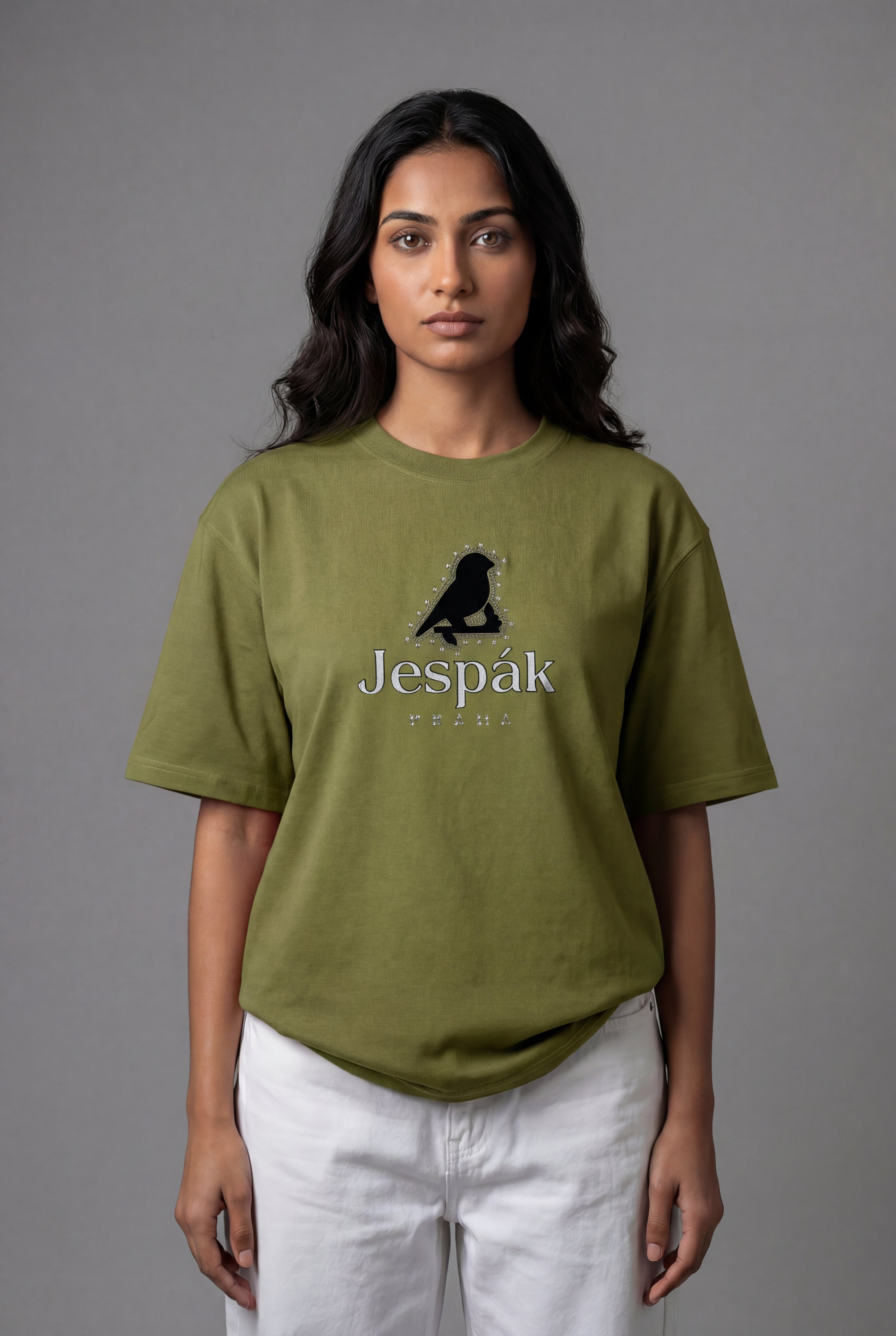 PRAHA SIGNATURE BIRD OVERSIZED T-SHIRT