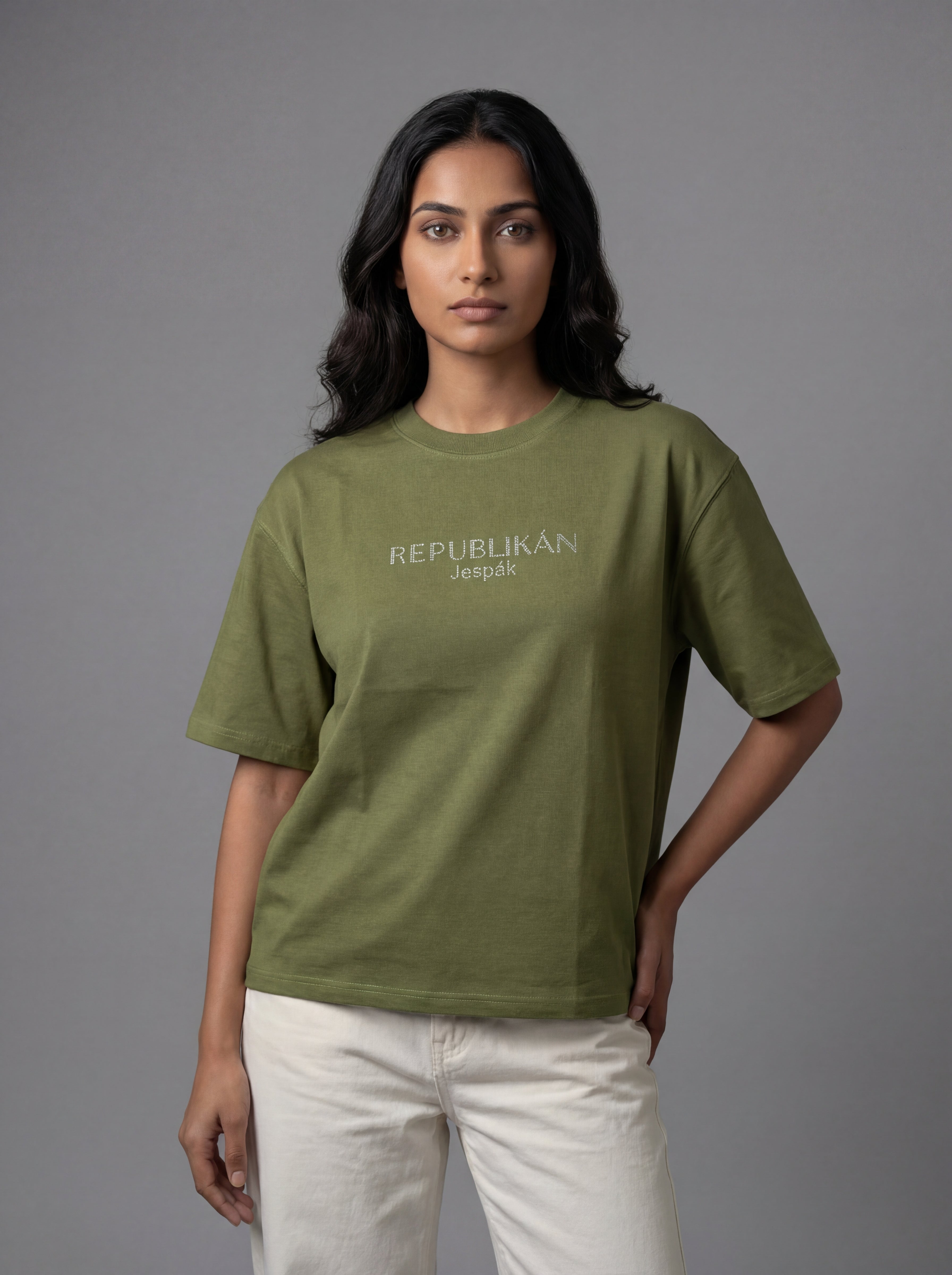 REPUBLIKÁN DIAMOND TYPOGRAPHY OVERSIZED T-SHIRT