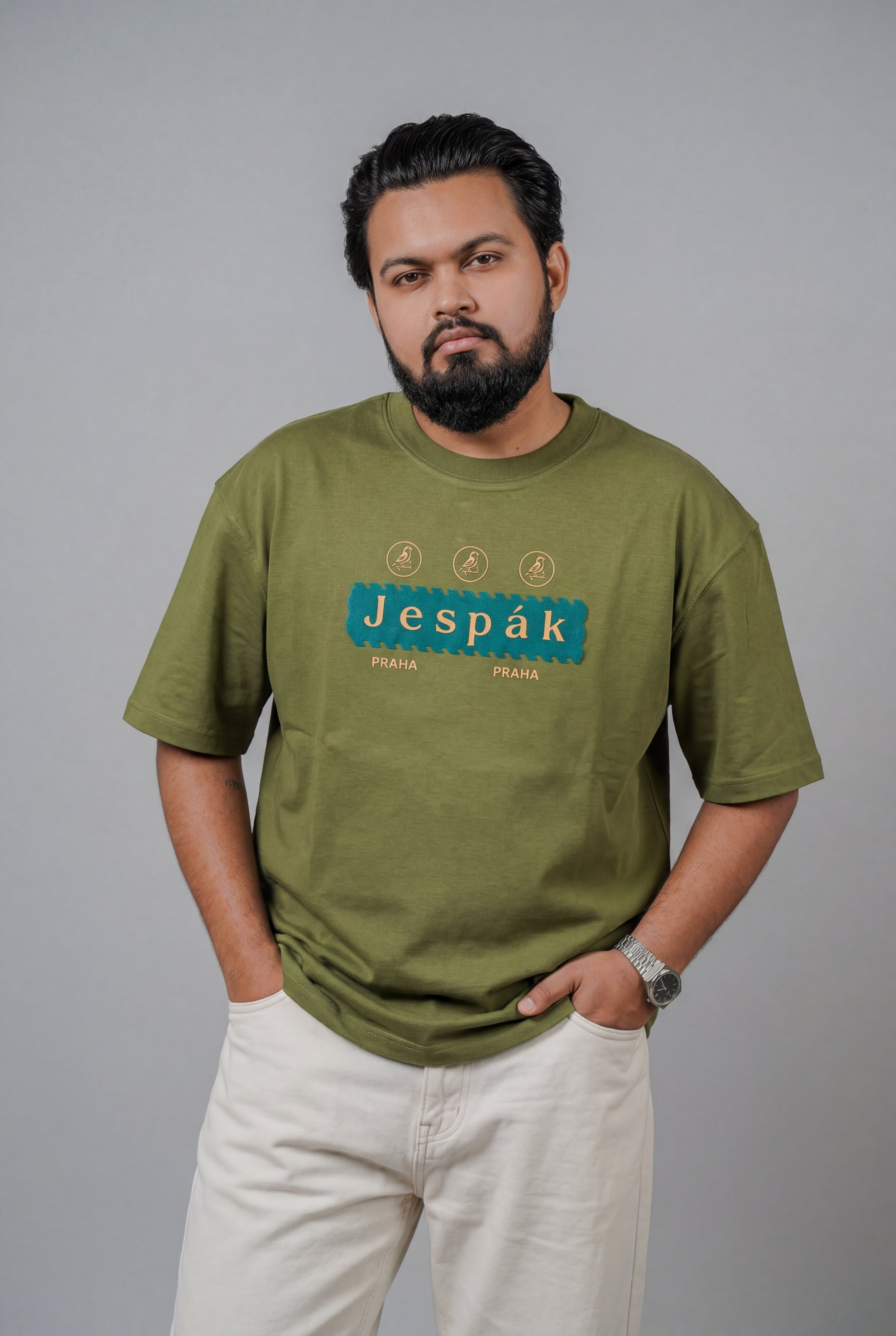 JESPAK EMBOSSED ICON STRIP PREMIUM T-SHIRT