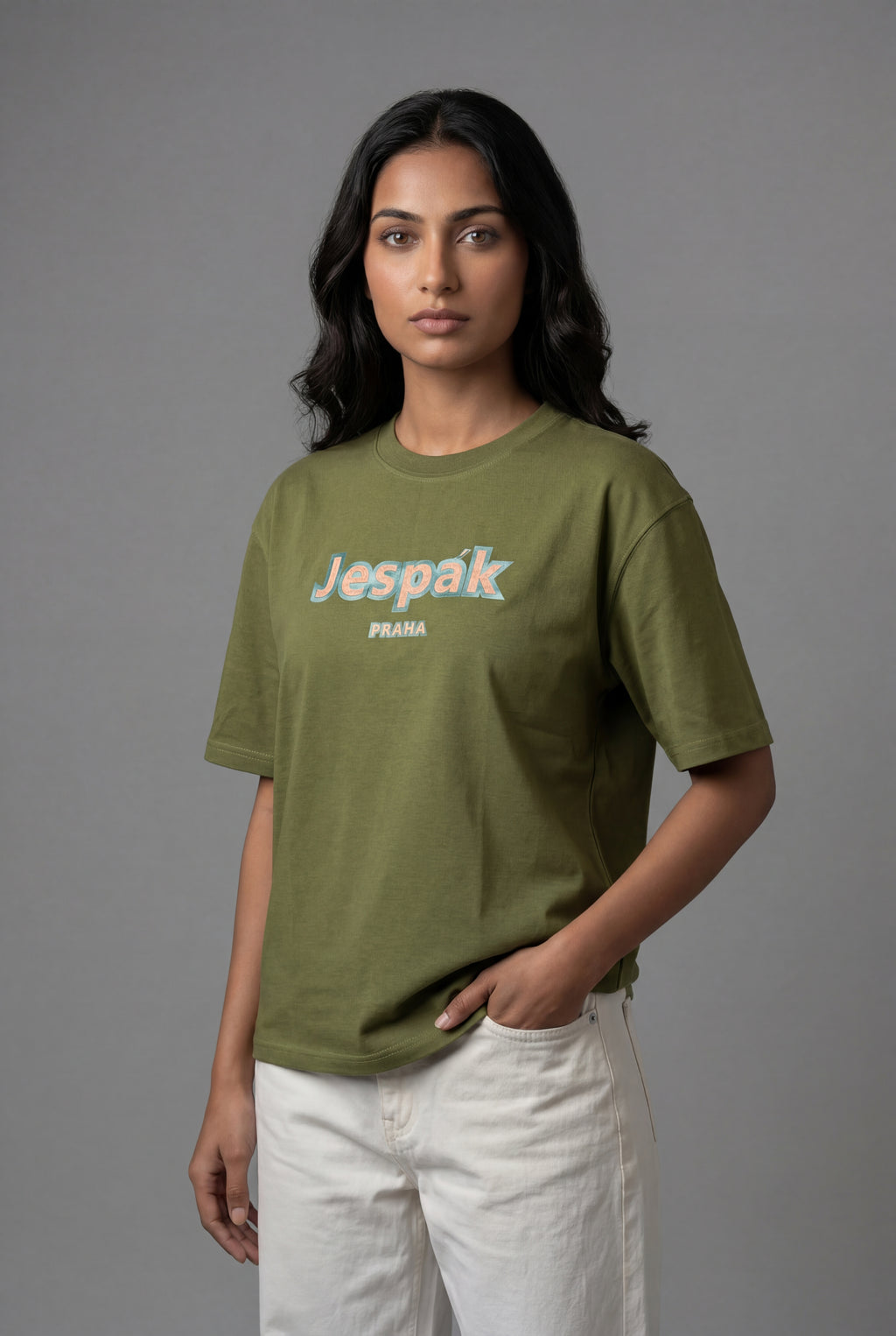 JESPÁK PRAHA EMBOSSED GRAPHIC T-SHIRT
