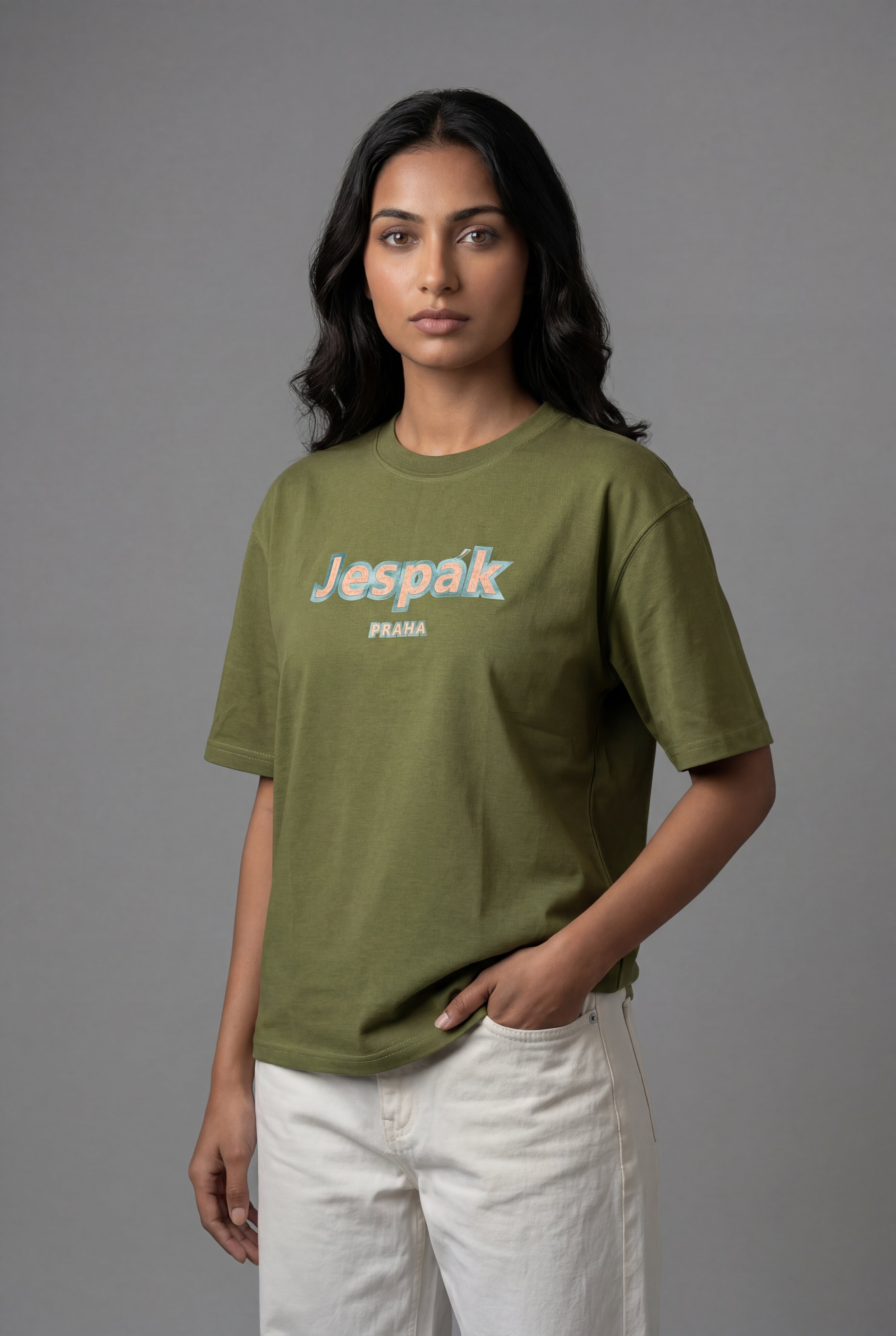 JESPÁK PRAHA EMBOSSED GRAPHIC T-SHIRT
