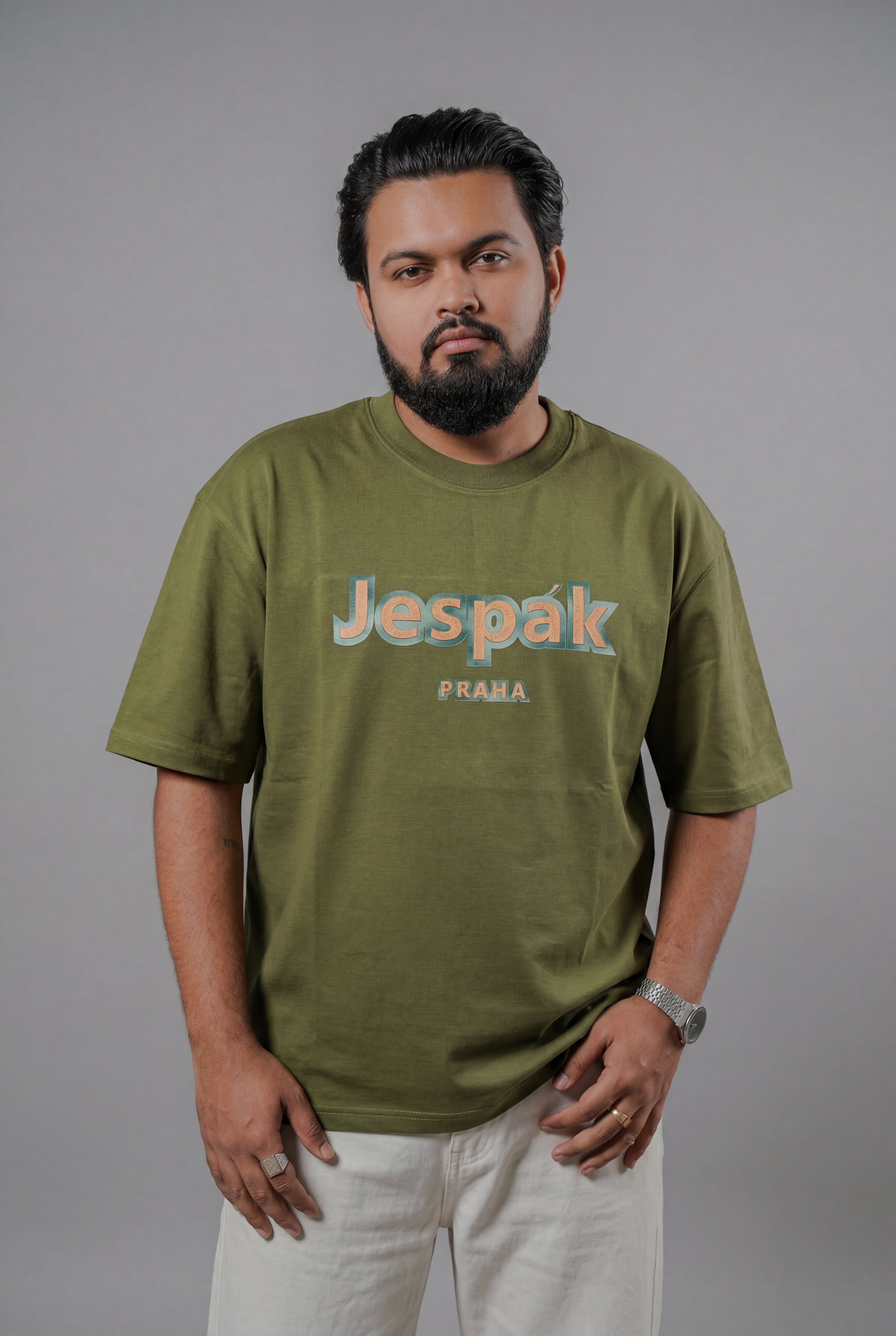 JESPÁK PRAHA EMBOSSED GRAPHIC T-SHIRT