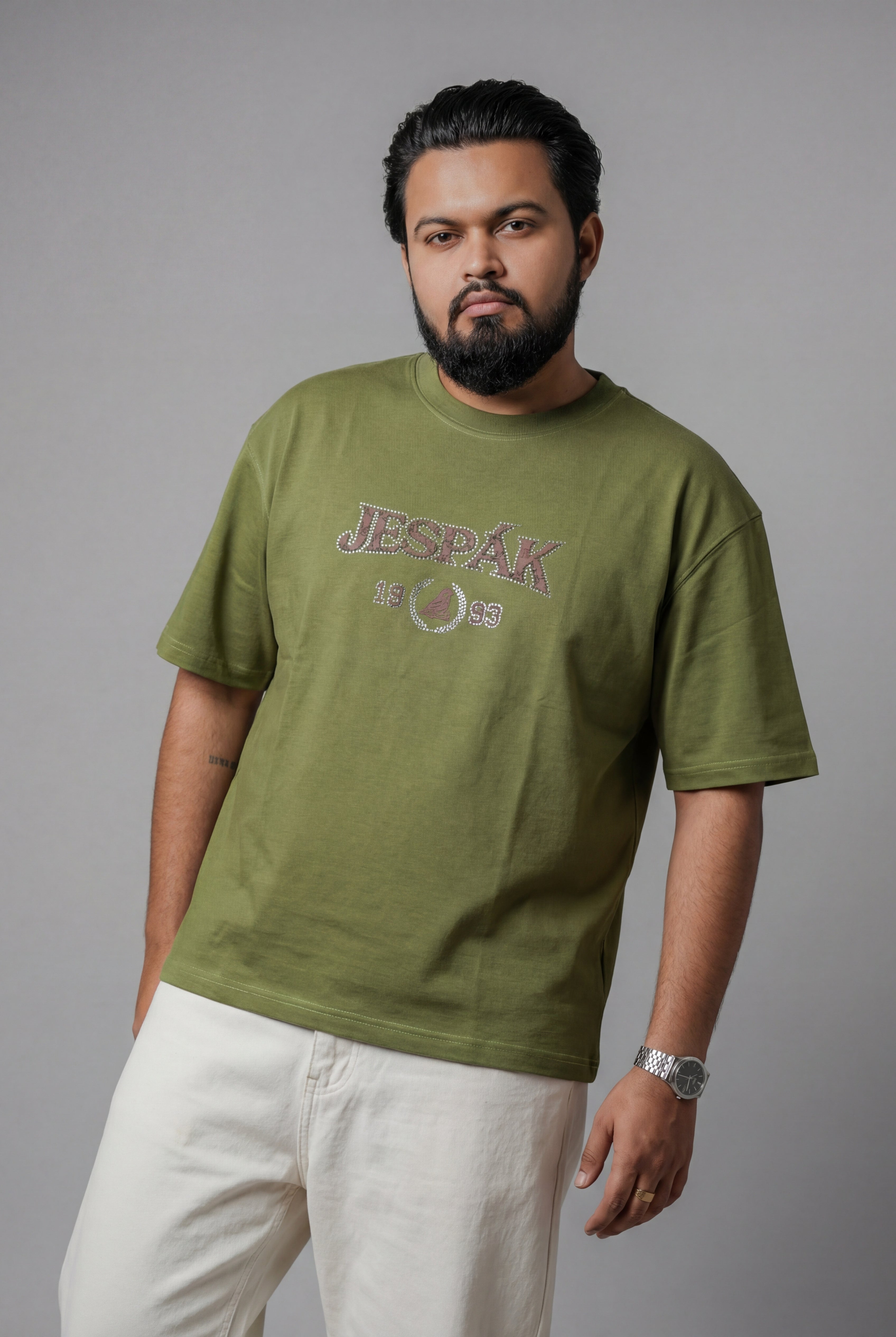 JESPAK HERITAGE DIAMOND EMBOSSED PATCH T-SHIRT