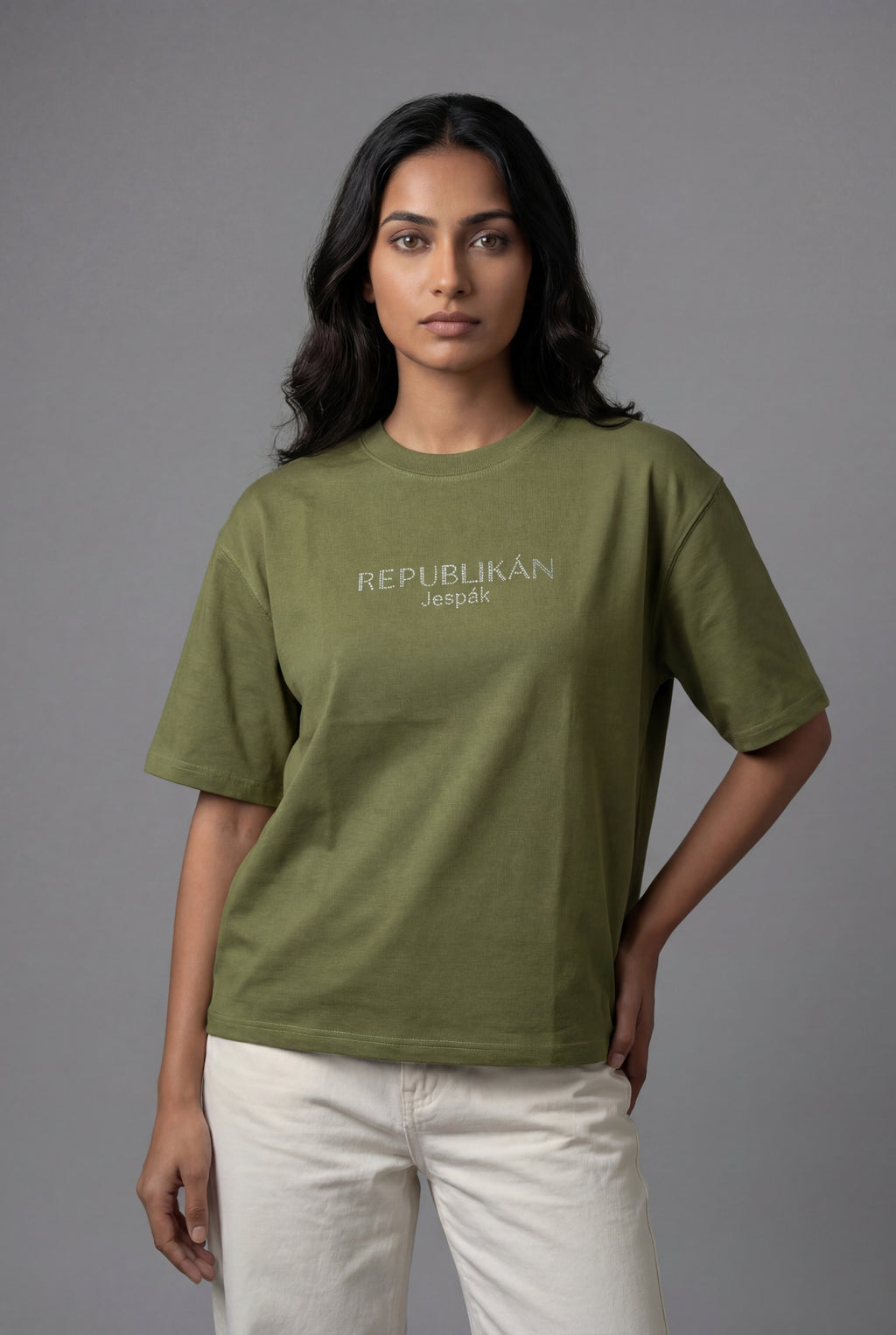REPUBLIKÁN DIAMOND TYPOGRAPHY OVERSIZED T-SHIRT