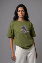 ALPHA CHI EMBOSSED TEDDY DESIGN T-SHIRT