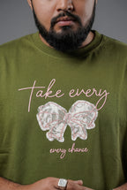 TAKE EVERY CHANCE BUTTERFLY DESIGN T-SHIRT